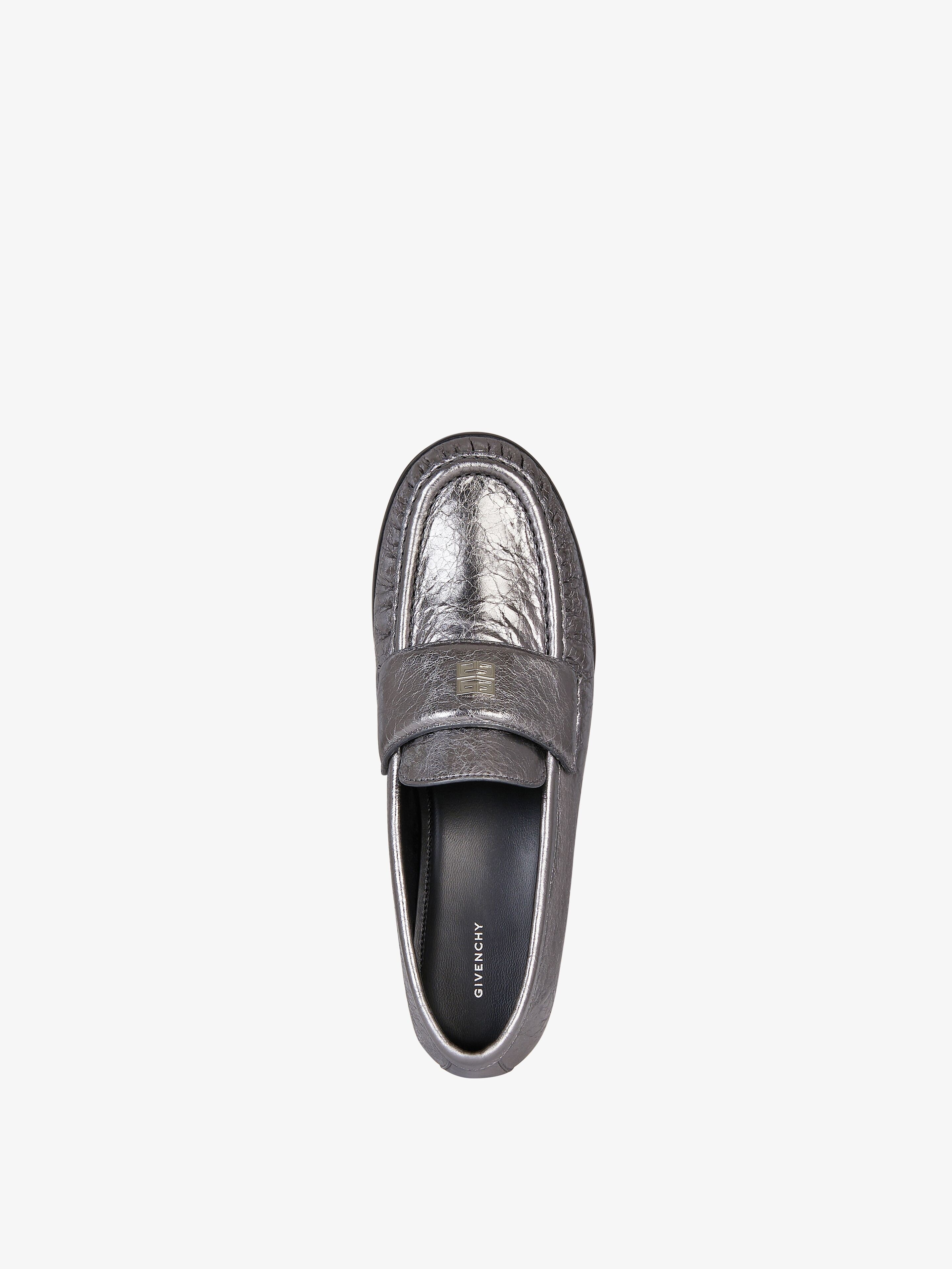 4G LOAFERS IN LAMINATED LEATHER - 4