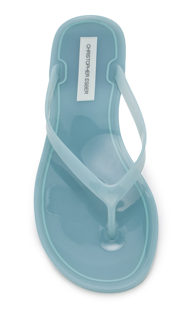 CHRISTOPHER ESBER Jo PVC Flip Flops blue outlook