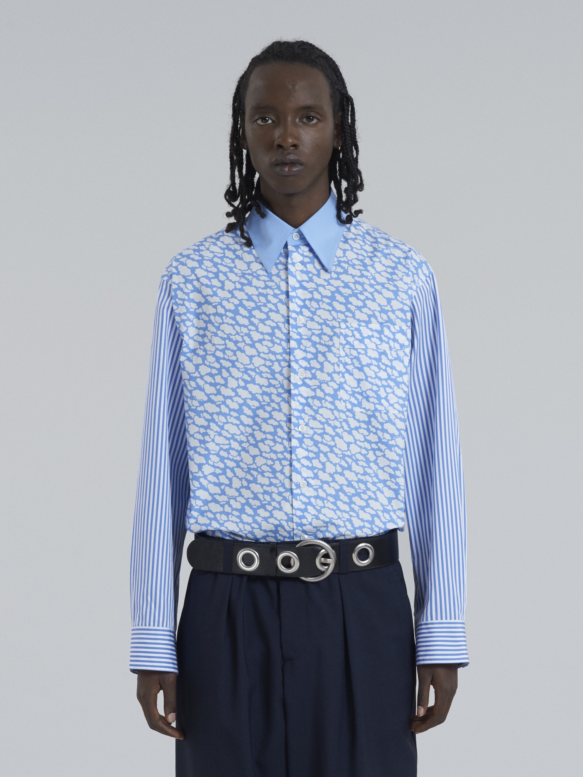 MARNI CLOUDS PRINT COTTON POPLIN SHIRT - 2