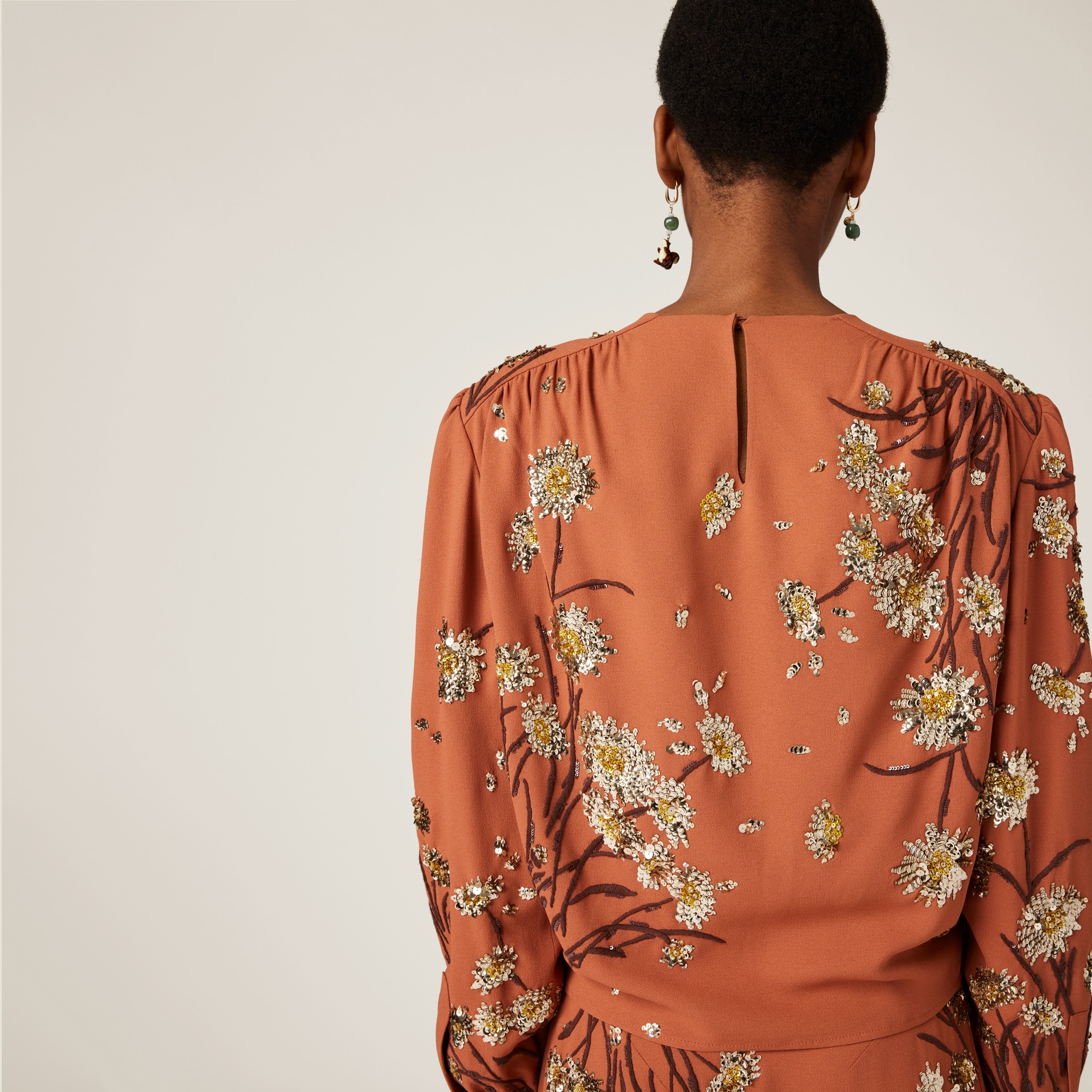 Embroidered sablé top - 3