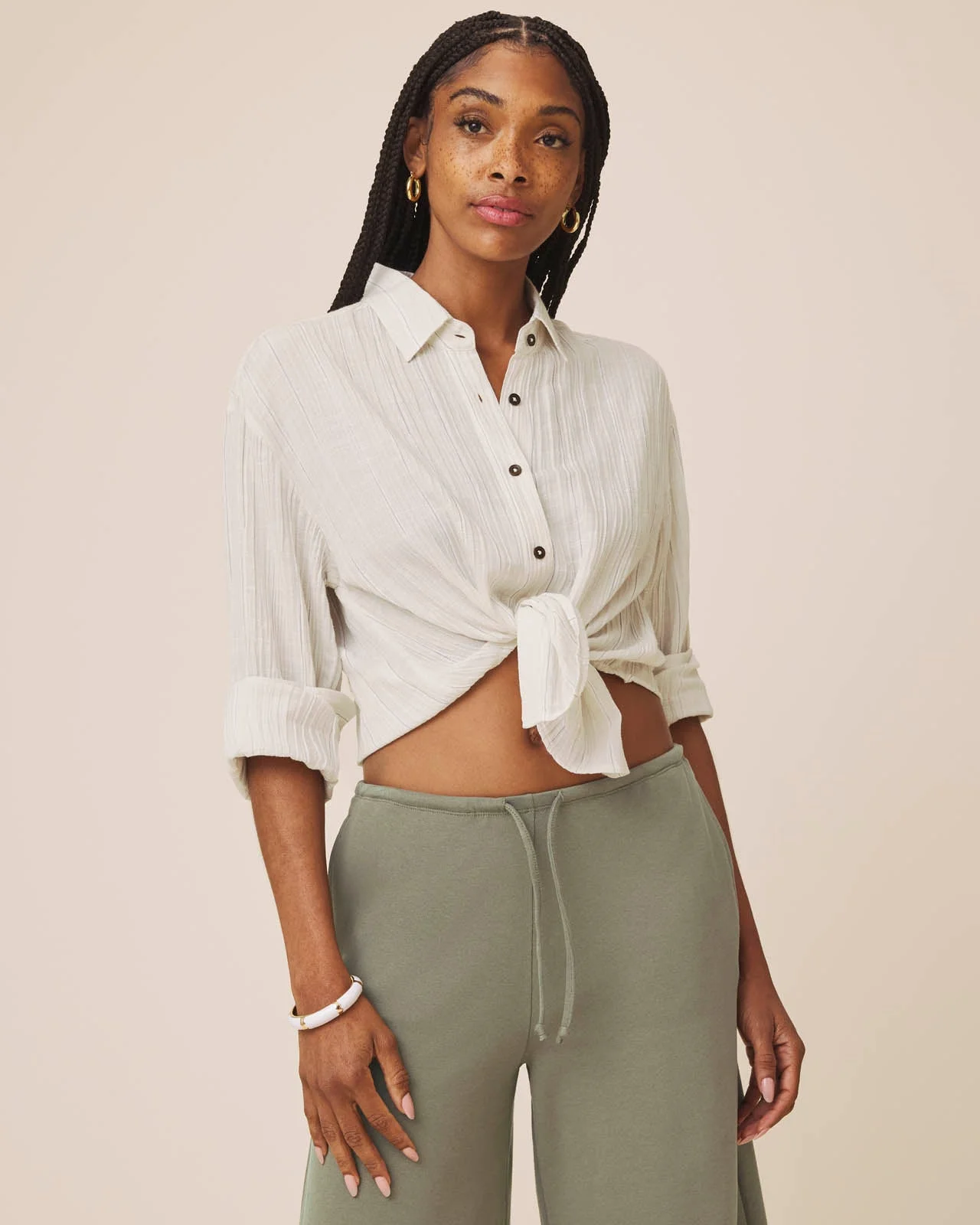 Jaylei Stripe Button Down - 1