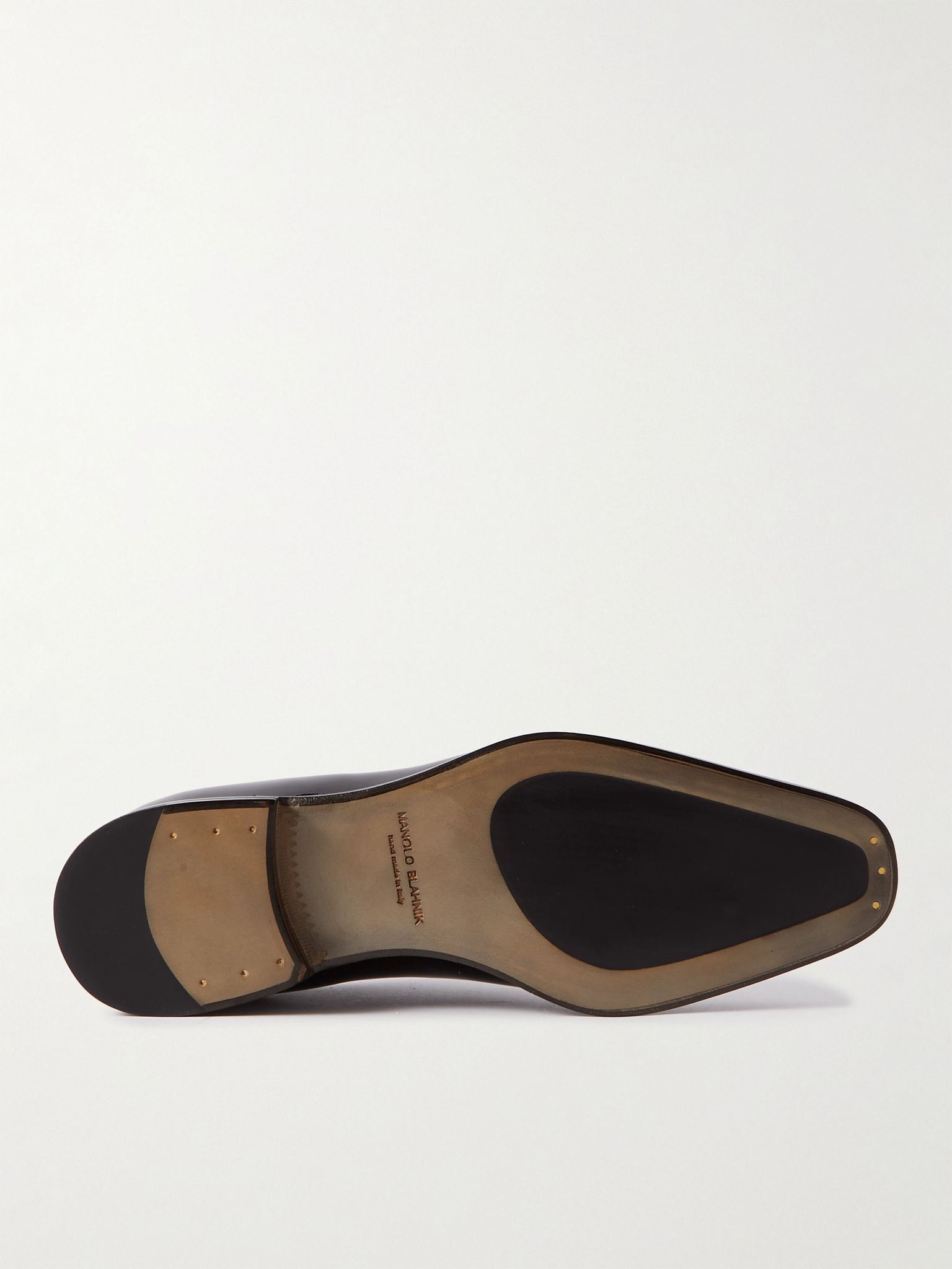 Snowdon Whole-Cut Patent-Leather Oxford Shoes Black - 3
