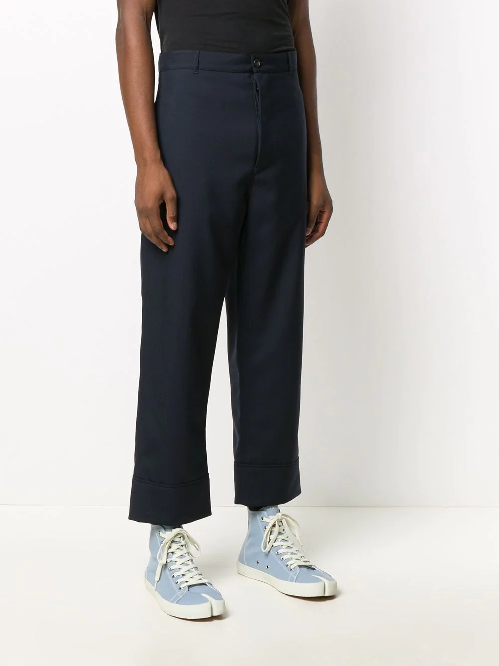 turn up cuff trousers - 3