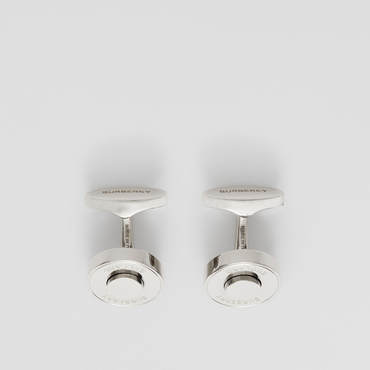 Logo Graphic Palladium-plated Cufflinks - 3