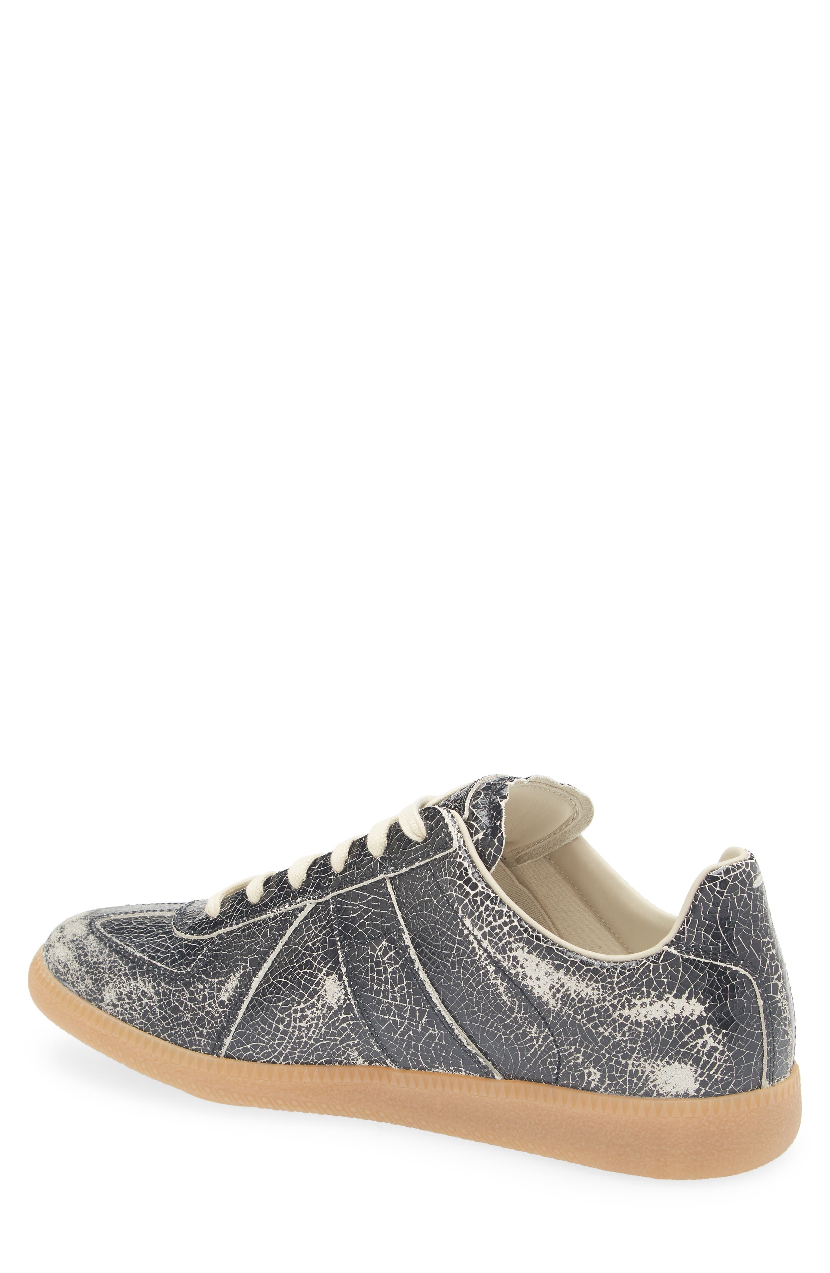 Maison Margiela Replica Low Top Sneaker in Black/White at Nordstrom - 2