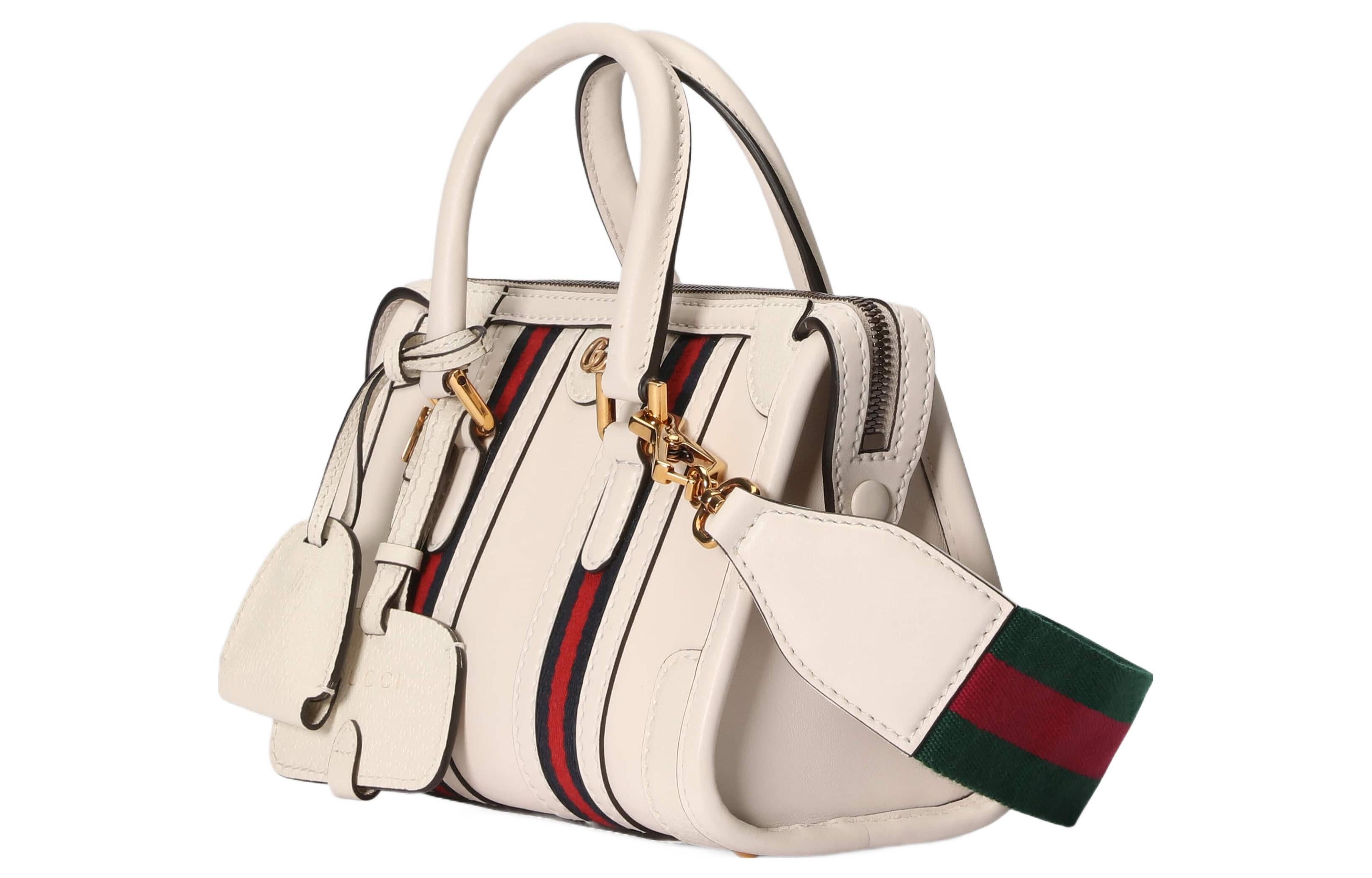 (WMNS) Gucci Mini Top Handle Bag With Double G 'White' 715771-AAA0O-9041 - 2