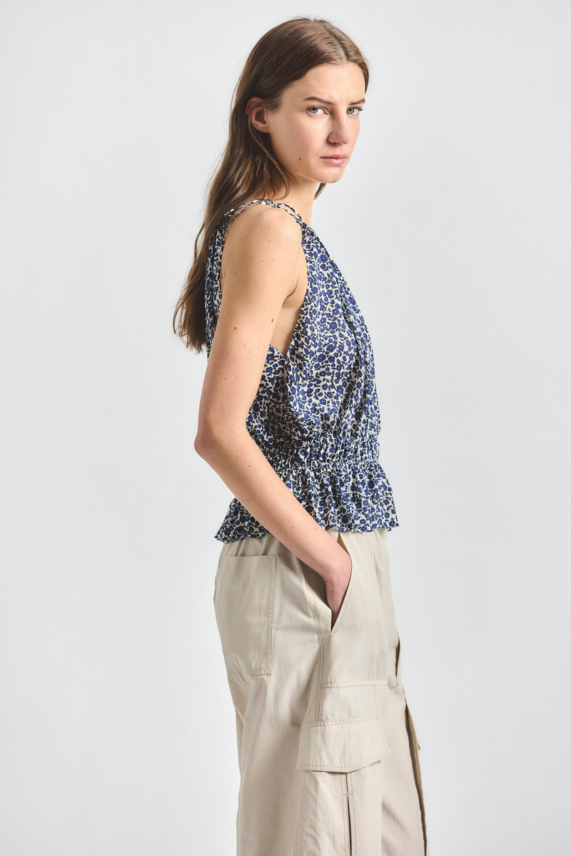AVERY SMOCKED SLEEVELESS TOP 4