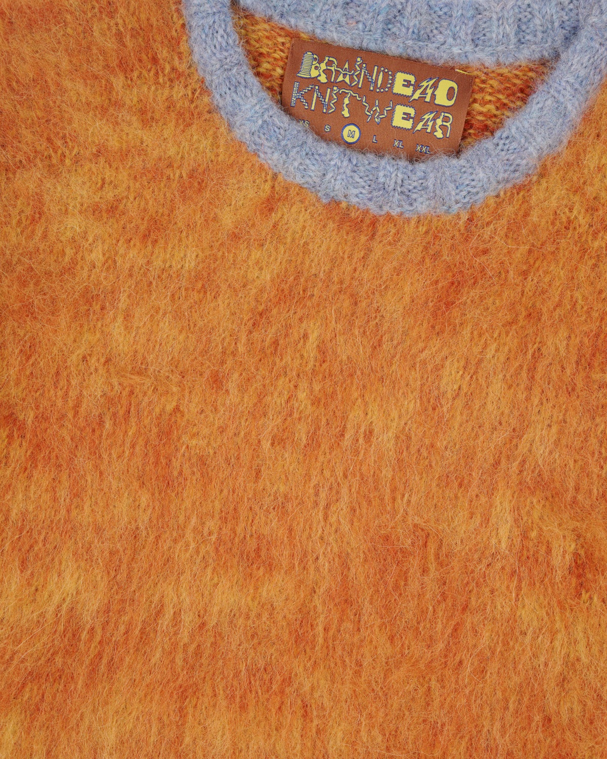 Marled Alpaca Crewneck Sweater - Orange - 3