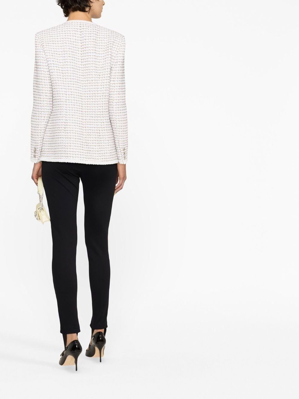 round-neck buttoned jacket - 4