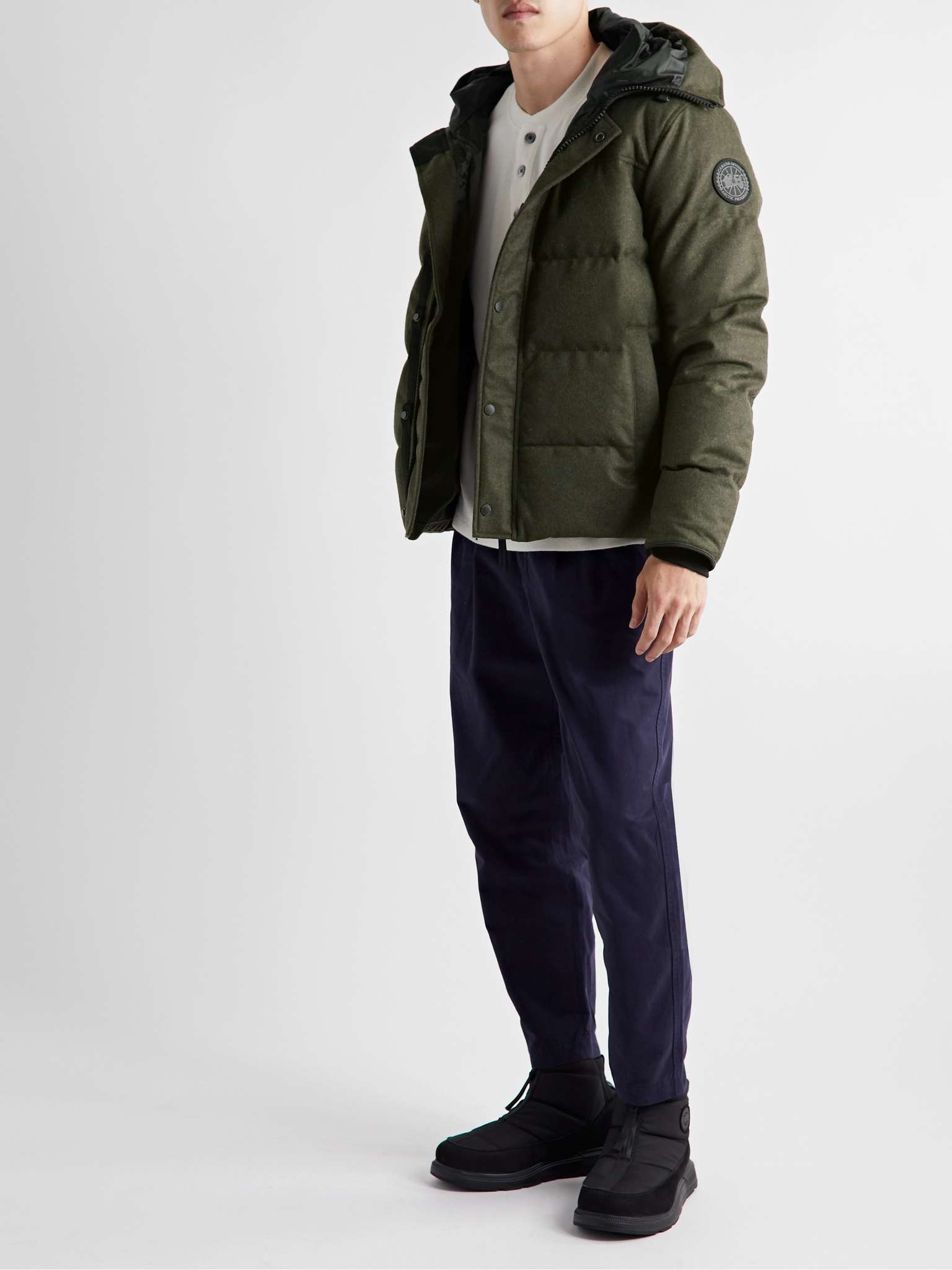 Macmillian Logo-Appliquéd Quilted Recycled Wool-Blend Hooded Down Parka - 2