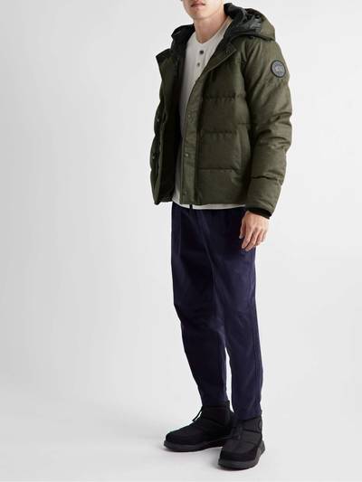 Canada Goose Macmillian Logo-Appliquéd Quilted Recycled Wool-Blend Hooded Down Parka outlook