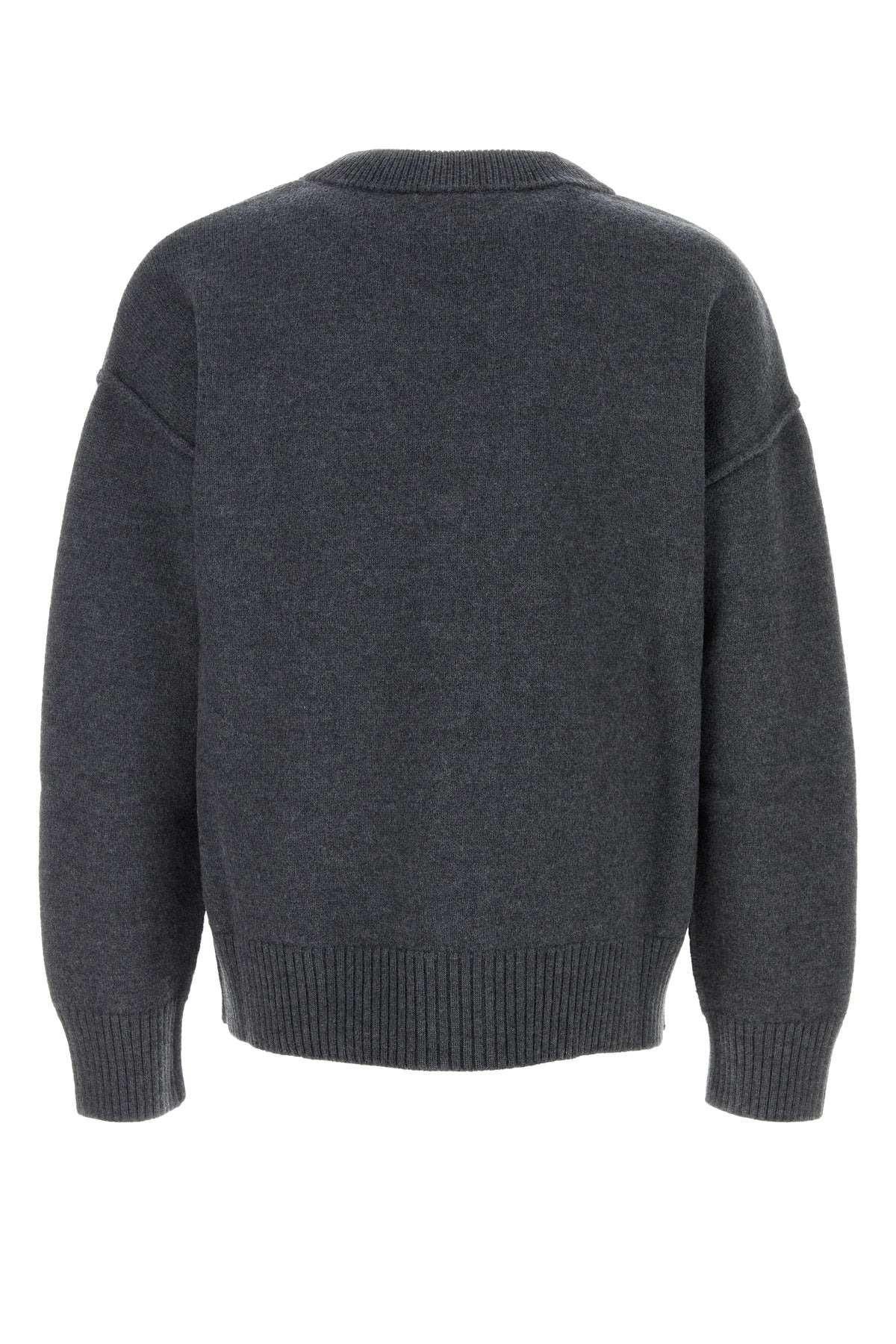 Dark grey wool cardigan - 2