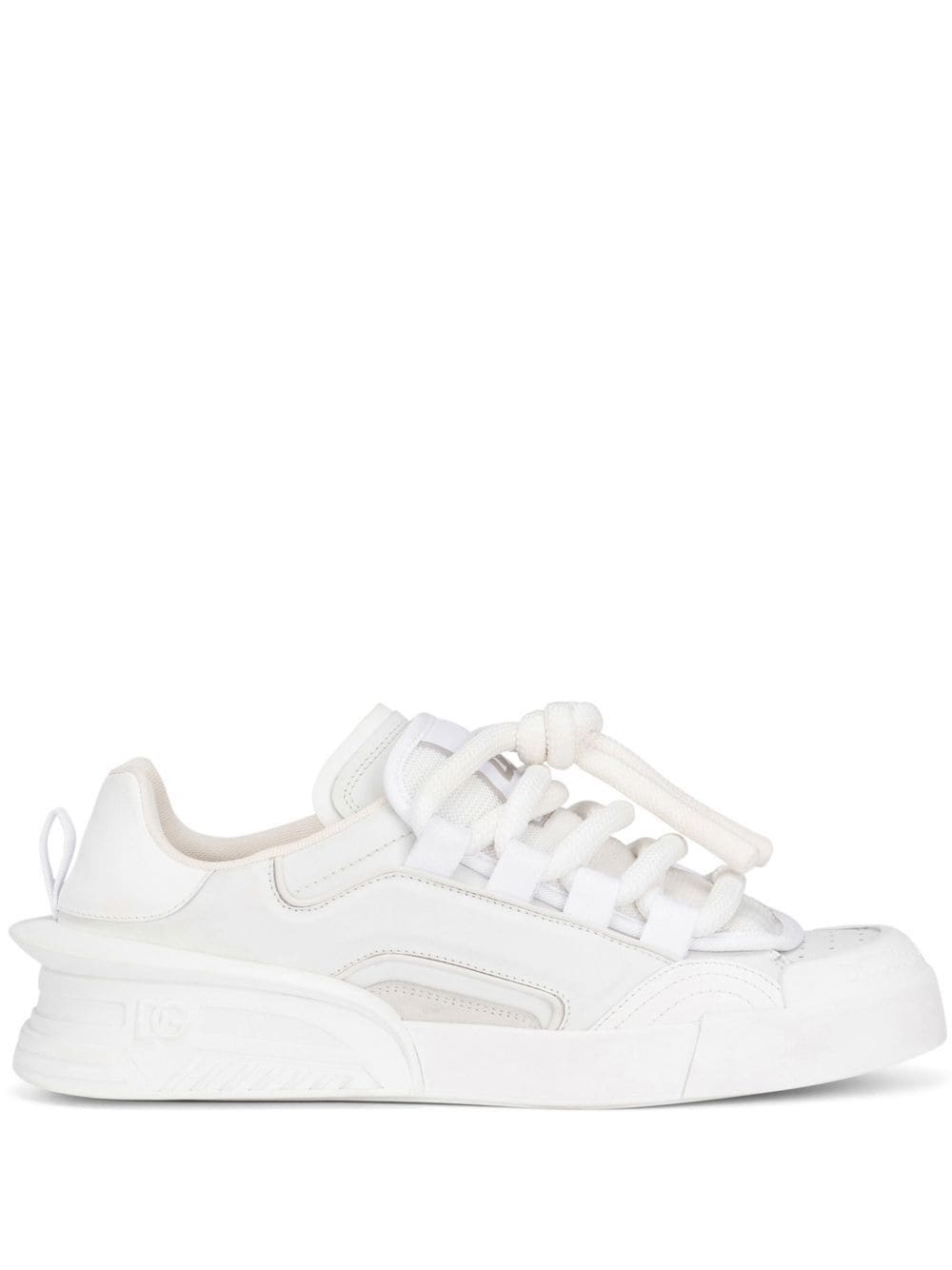 logo-patch low-top sneakers - 1