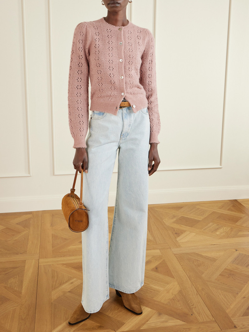 DÔEN Emery Pointelle-knit Cardigan outlook