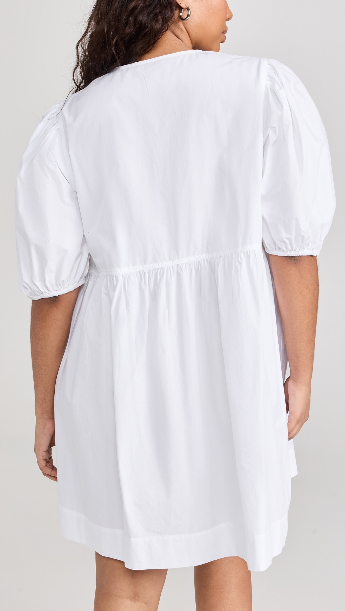 GANNI Cotton Poplin Tie String Mini Dress | shopbop | REVERSIBLE