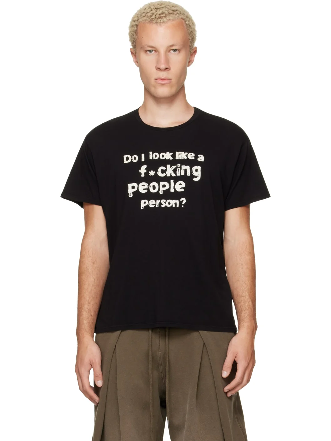 Black Print 'People Person' Boy T-shirt - 1