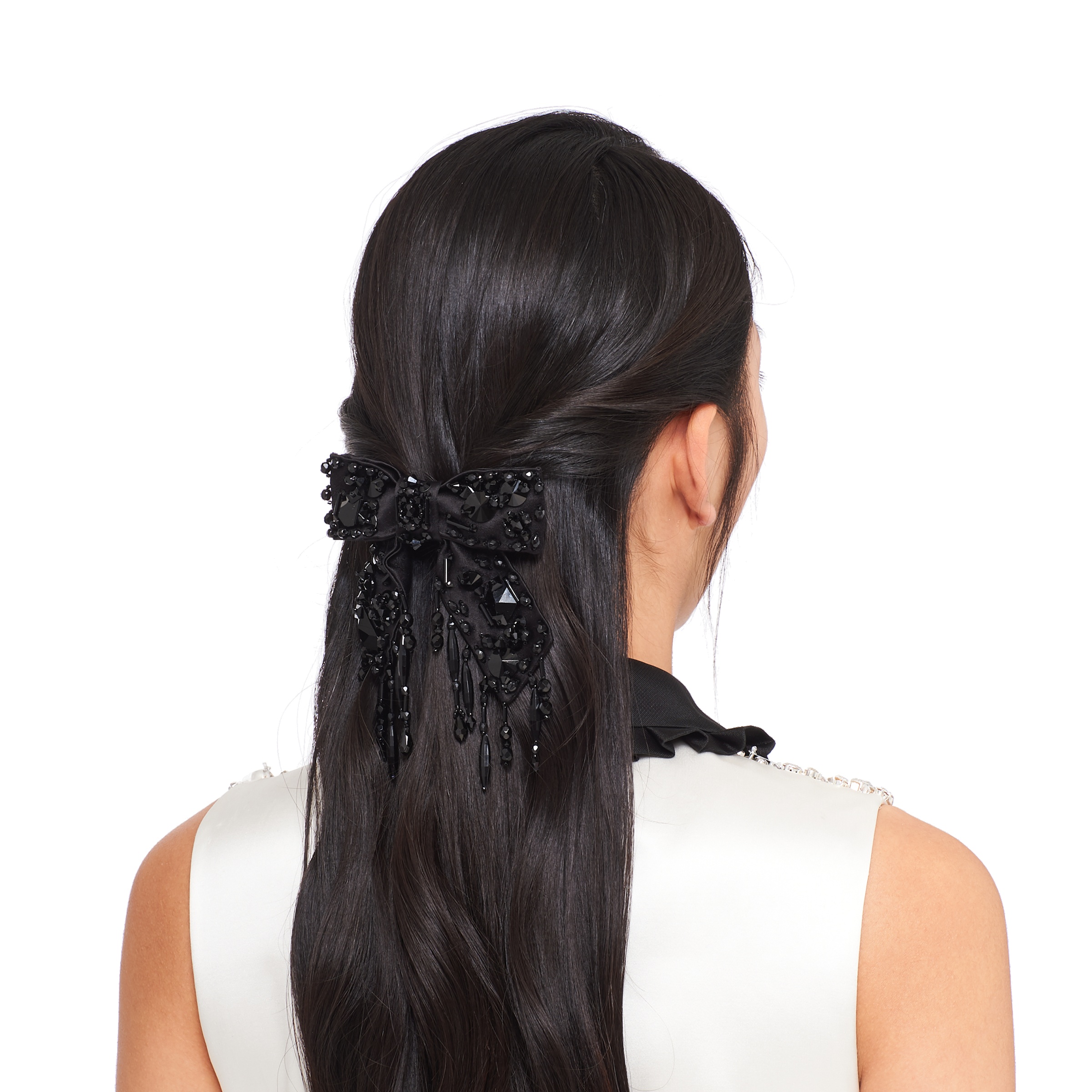 Silk satin hair clip - 3