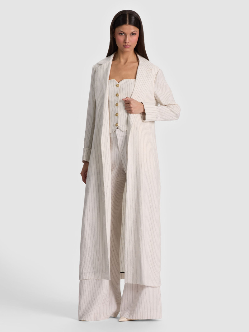 SHELIA LINEN MAXI BLAZER 6