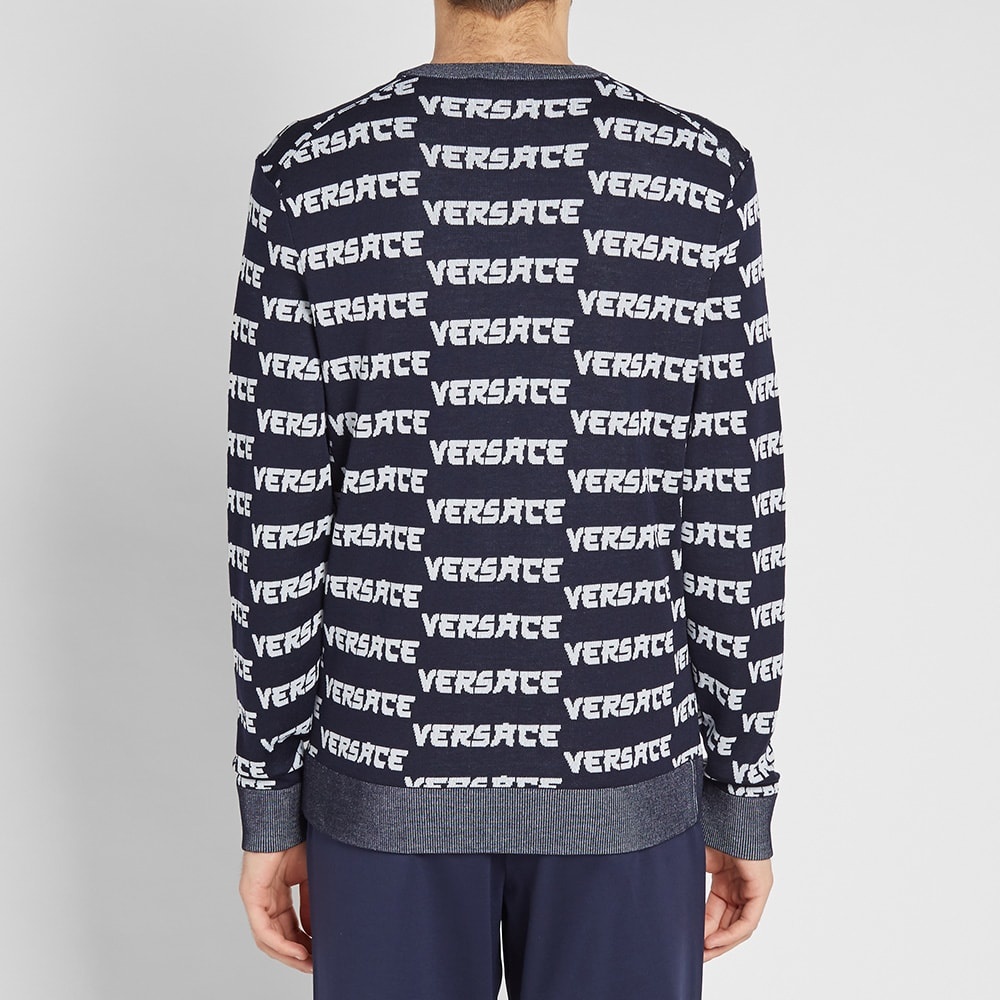 Versace Japanese Logo Intarsia Knit - 5