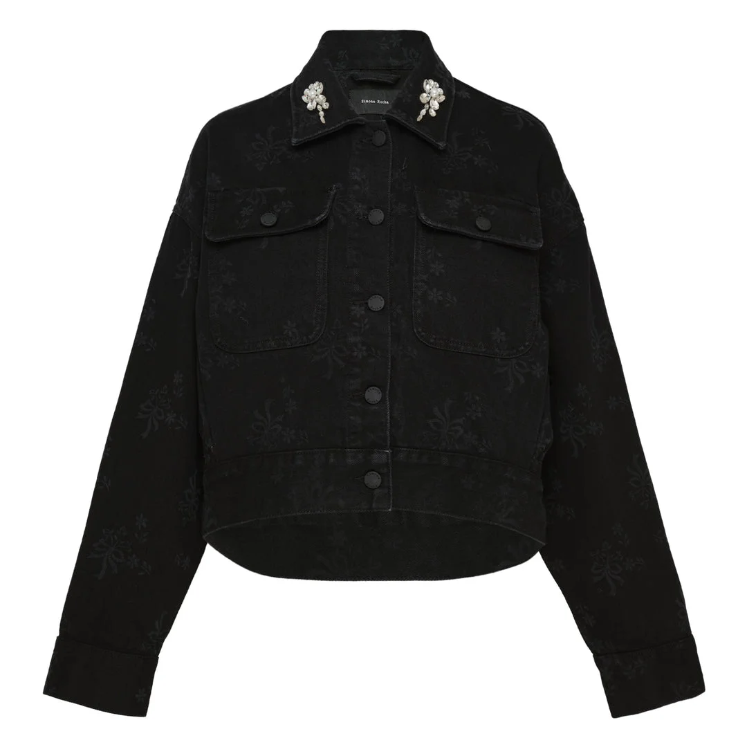 Cropped Utility Pocket Jacket - 1