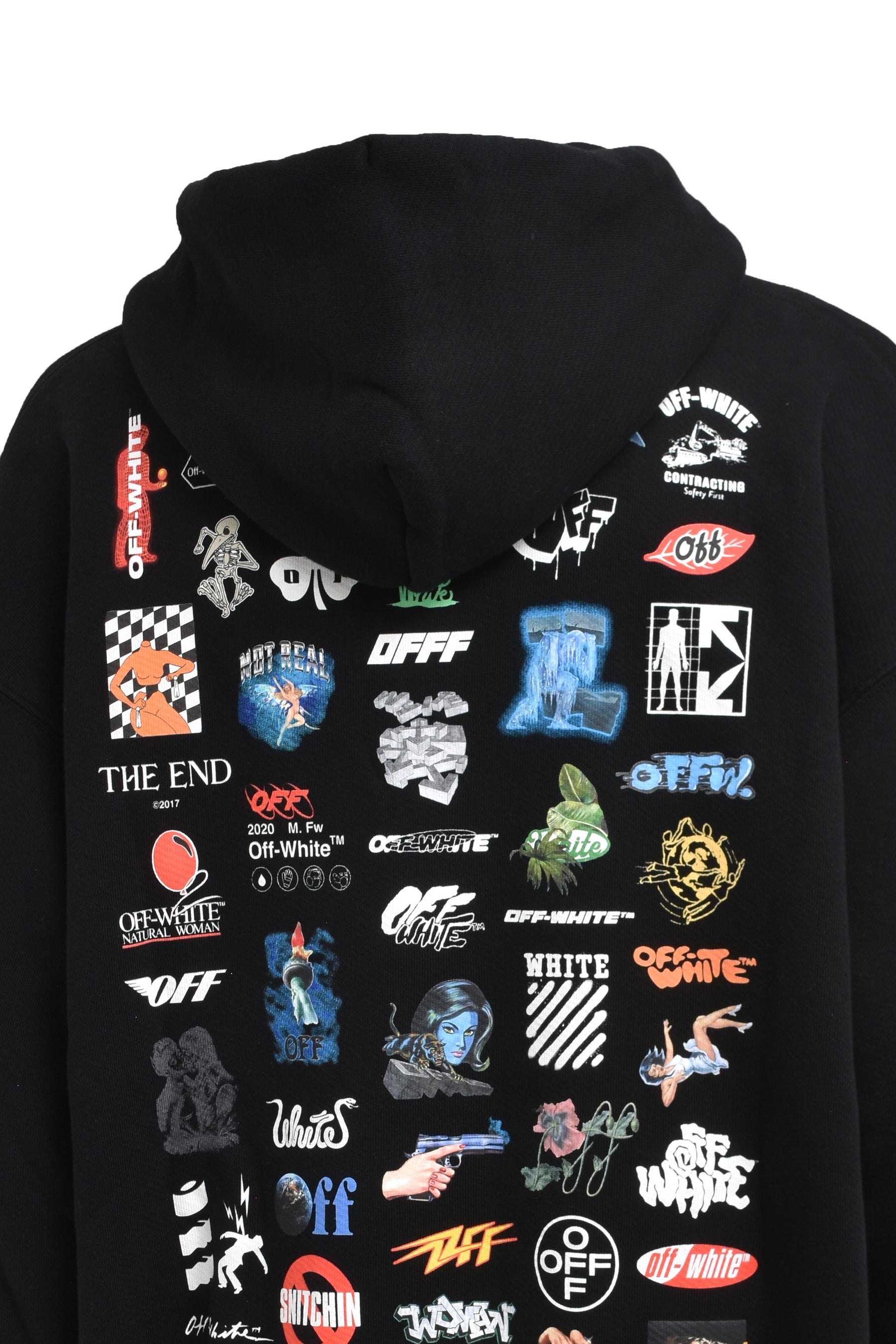 LOGIC_SKATE HOODIE / BLK WHT - 5