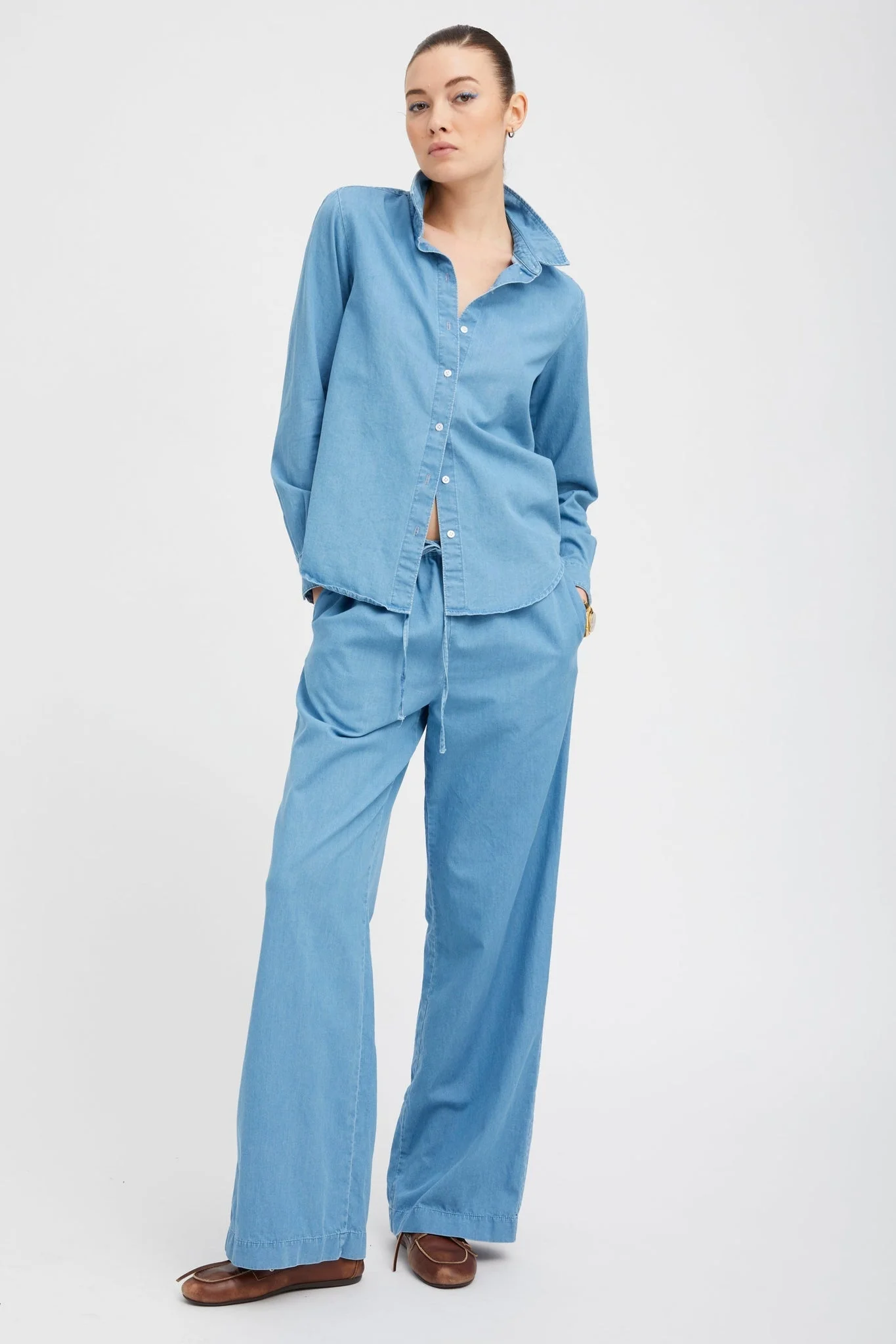 DANIELLE CHAMBRAY KAUAI PANTS - 1