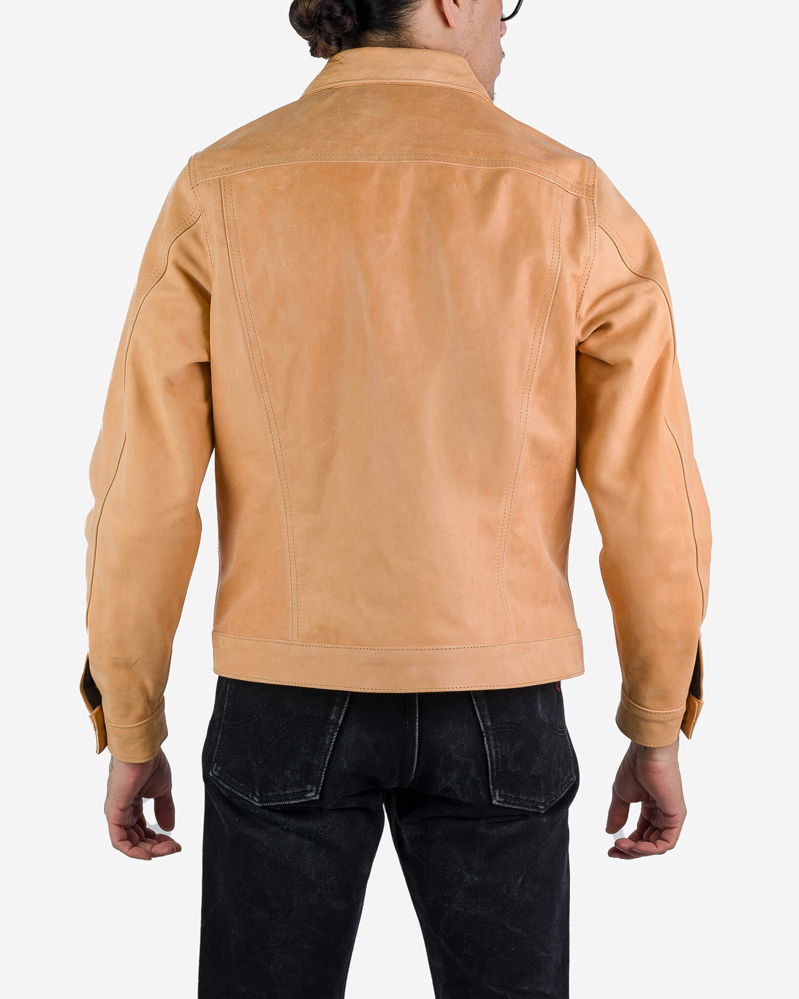 IHSB-EXT-NAT Iron Heart x Simmons Bilt Natural Horsehide Type III Jacket - The Extractor - 3