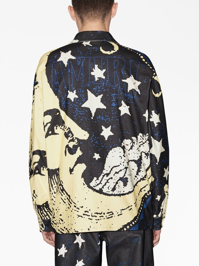 moon-print organic cotton shirt 4