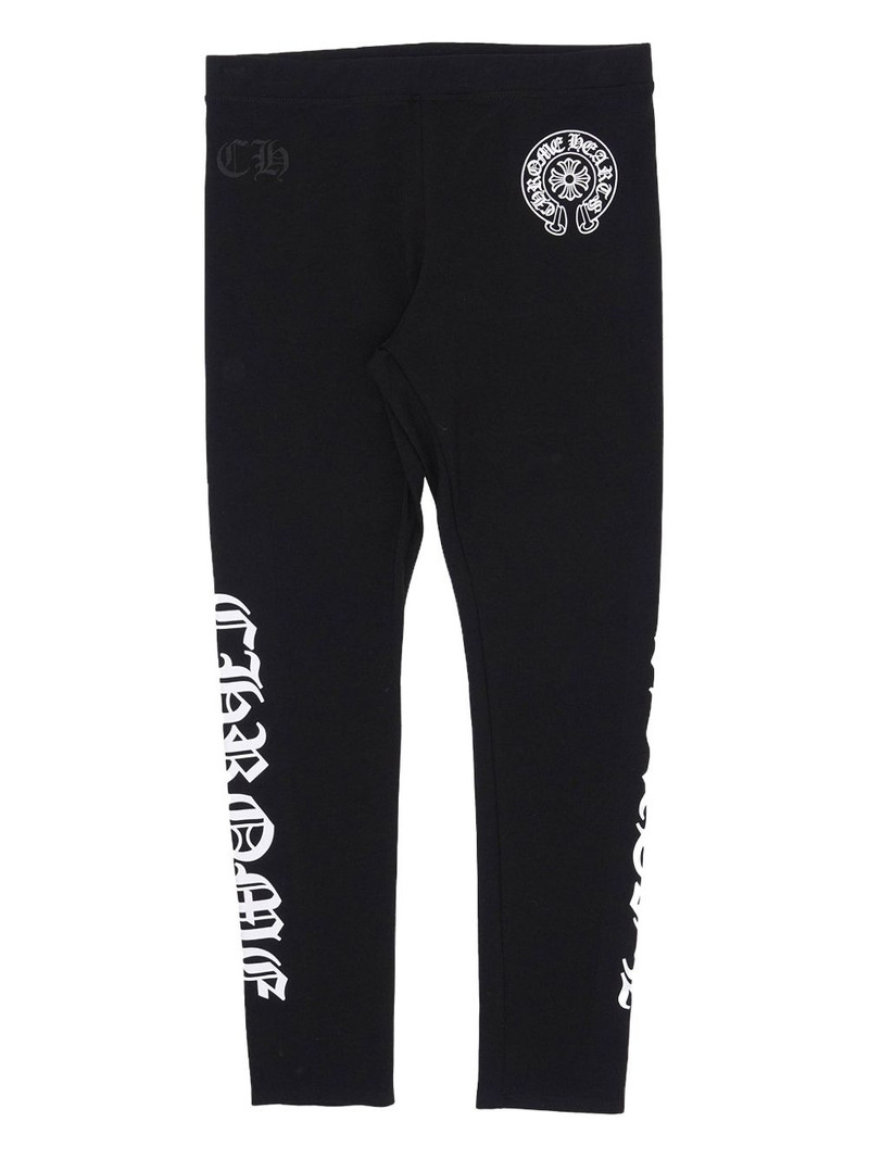 print-detail horseshoe-motif leggings 1