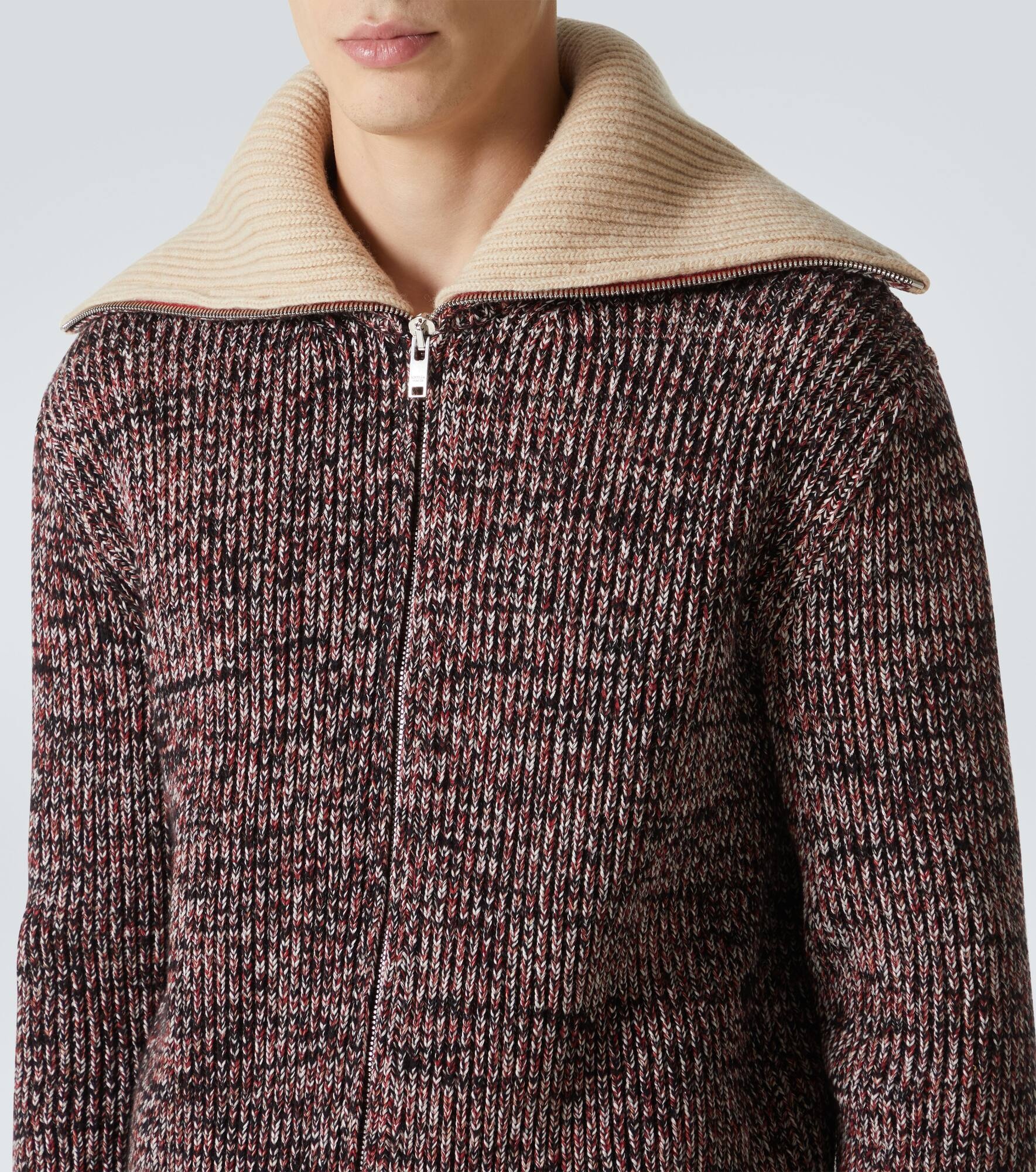 Cotton and wool cardigan - 5