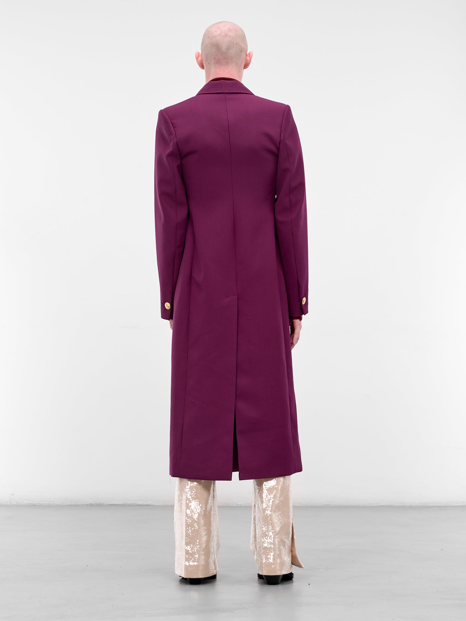 Fuchsia Tailored Long Coat - 3