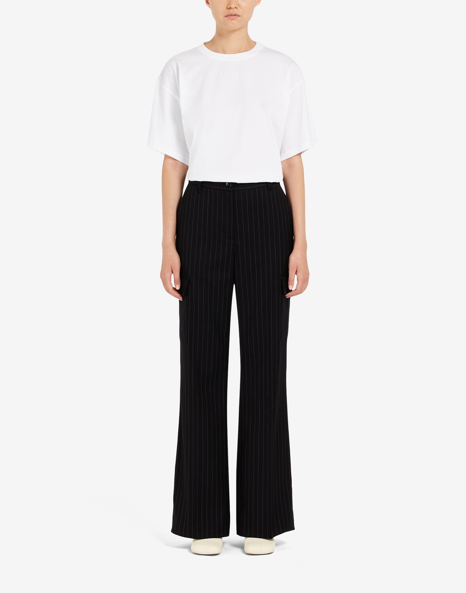 Stripe cargo trousers - 2