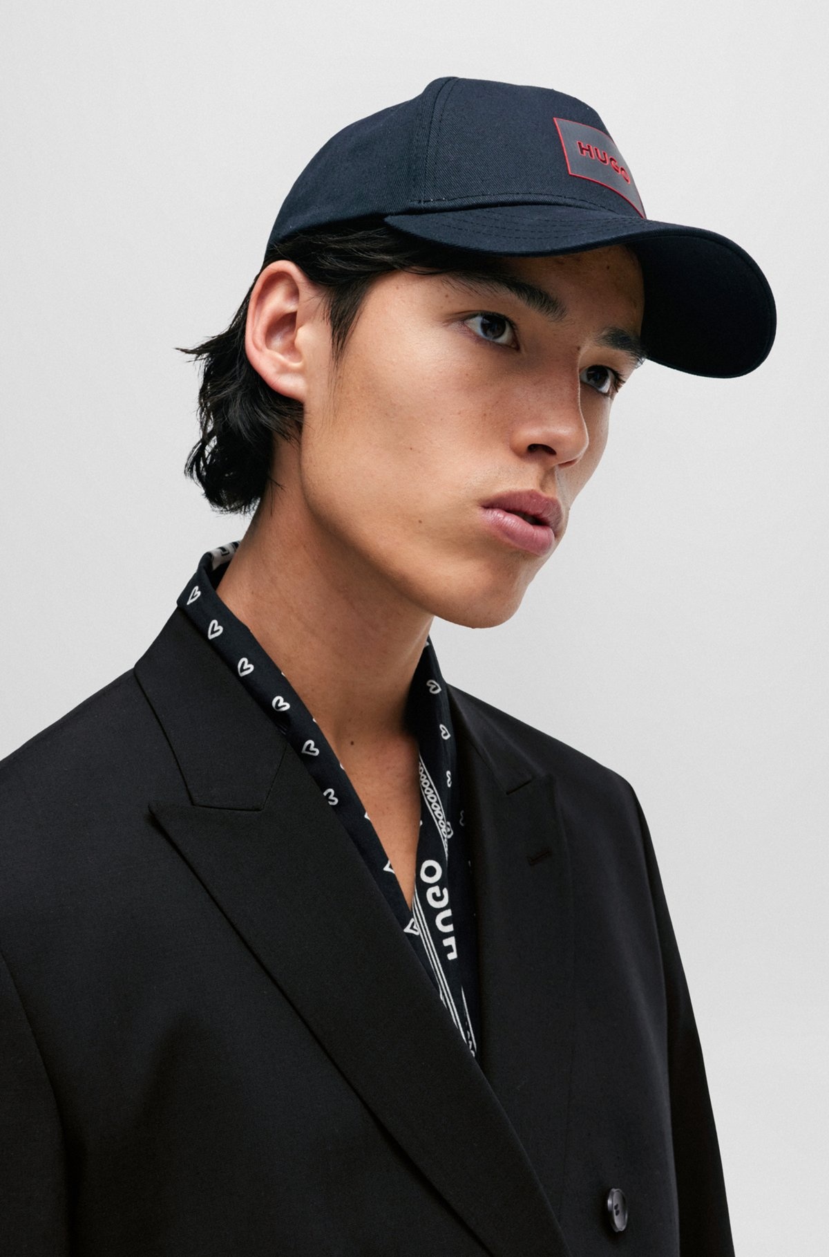 MODERN-FIT DOUBLE-BREASTED JACKET WITH FLAME EMBROIDERY - 5