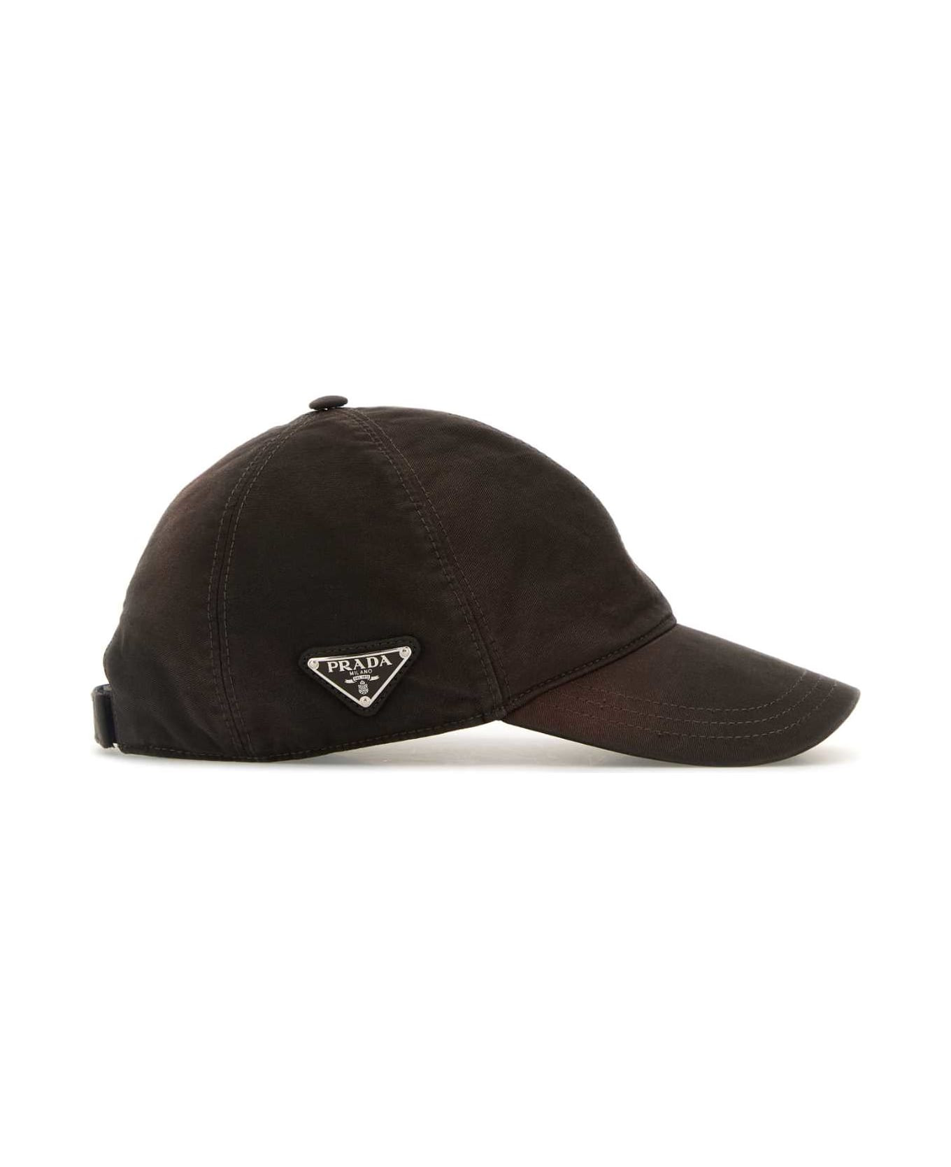 Brown Cotton Baseball Cap - 2