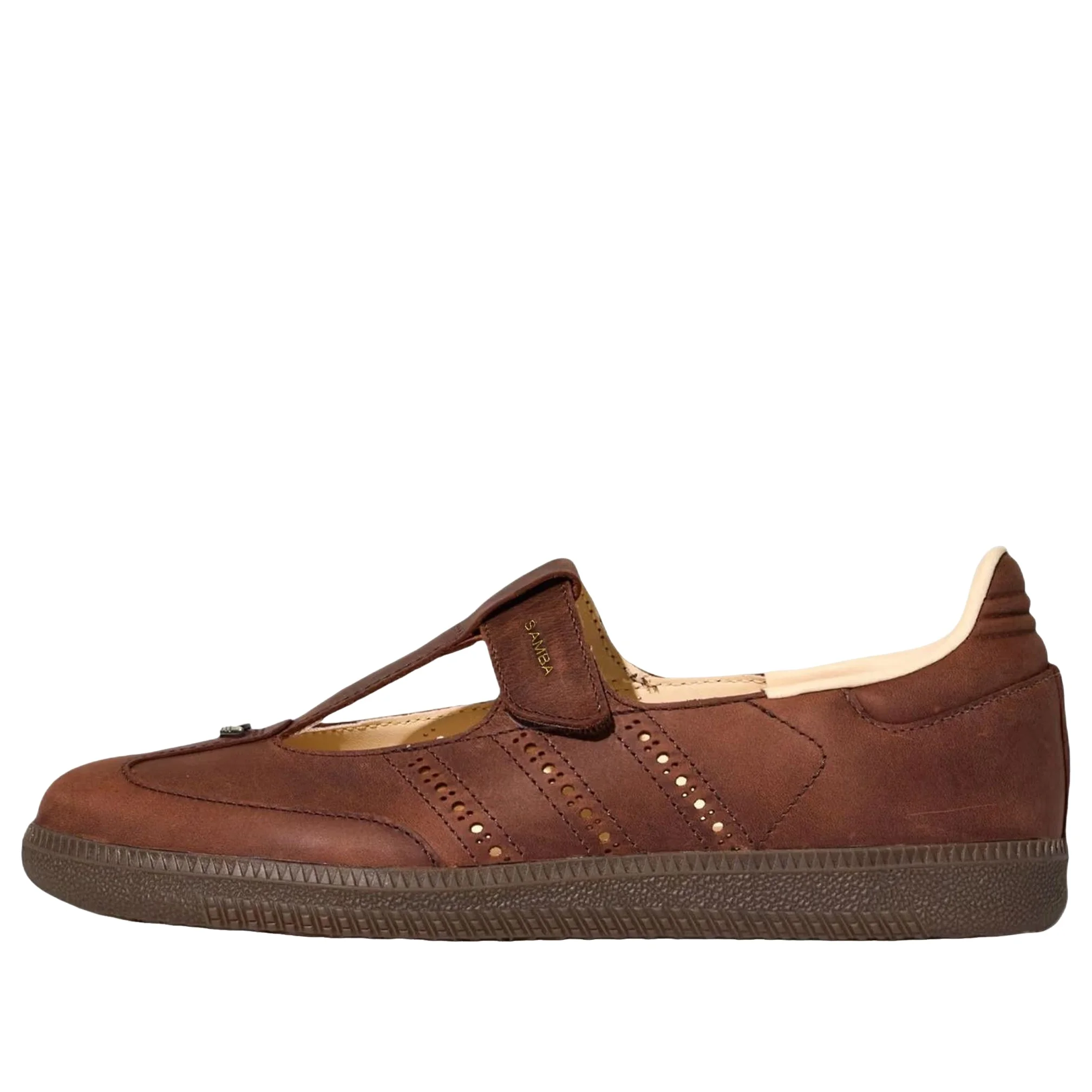 (WMNS) adidas Samba Jane 'Brown Crystal Sand Gum' HP7130 - 1