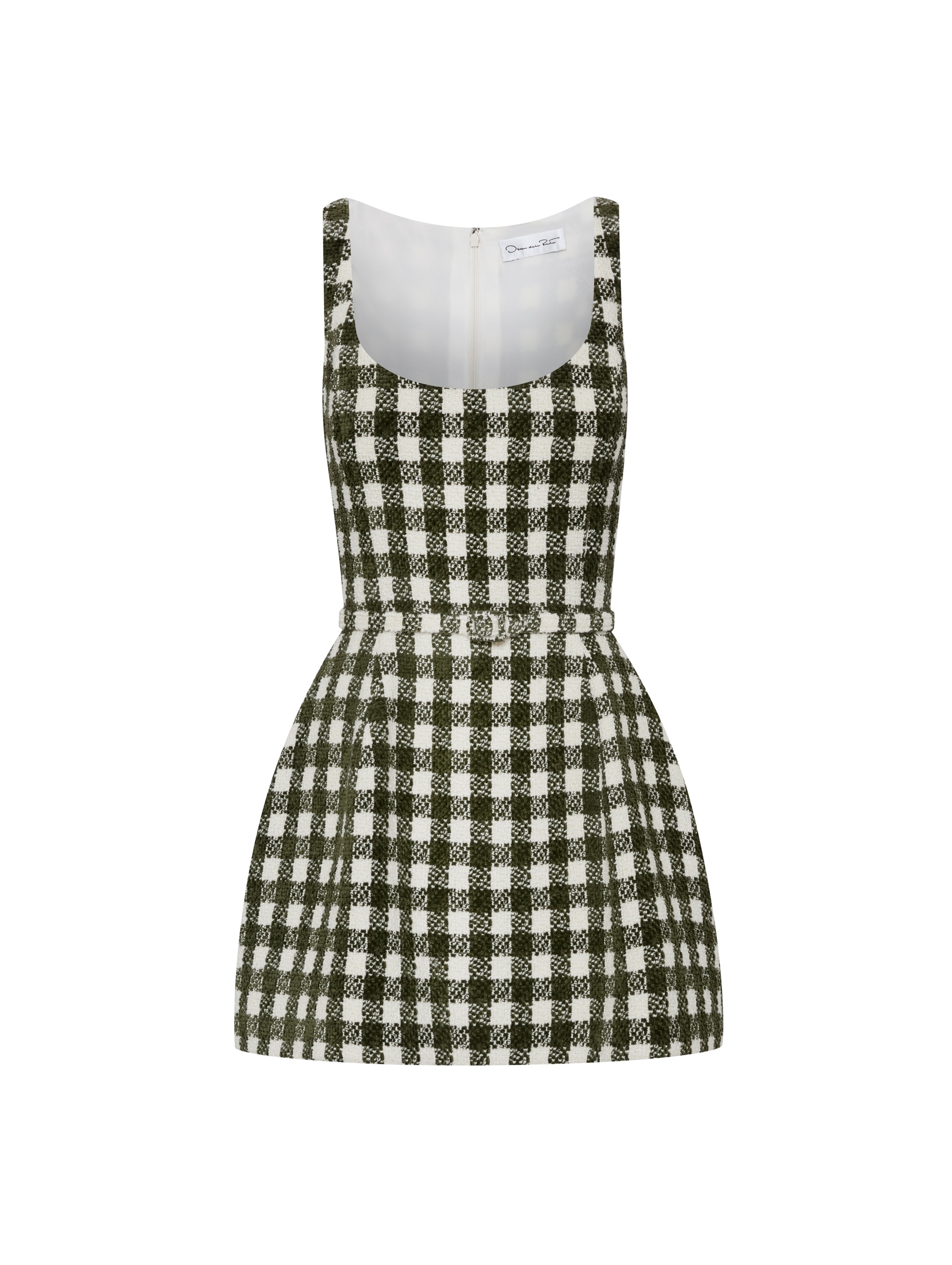 CHENILLE CHECK TWEED DRESS - 5