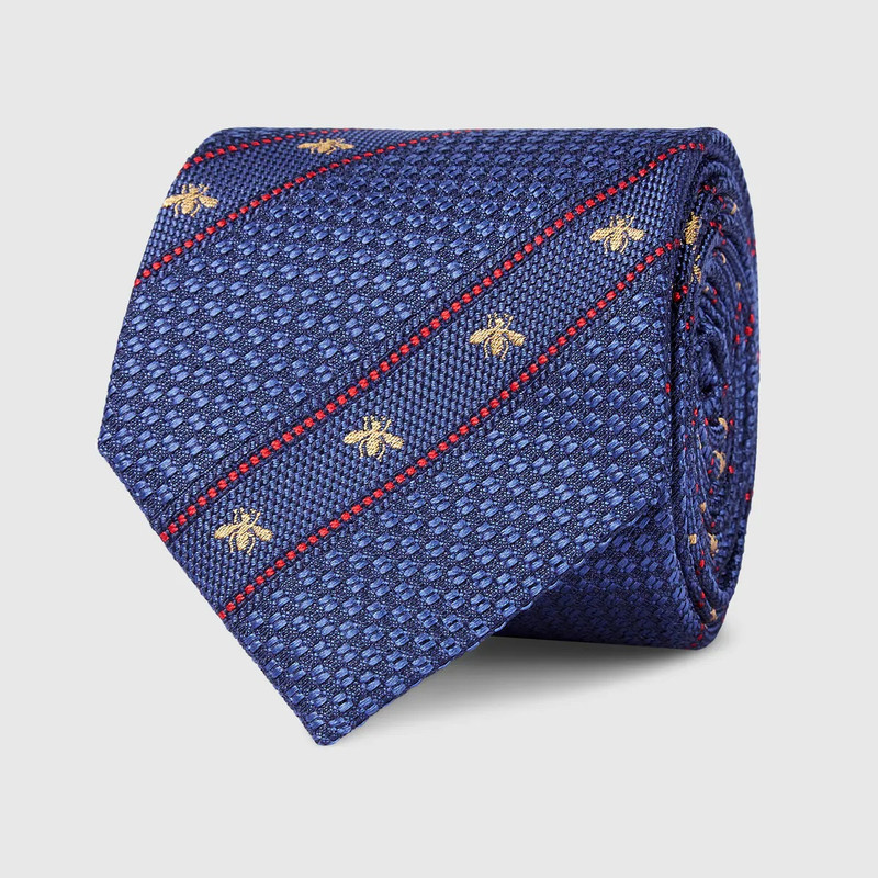 Bee Web silk tie 3