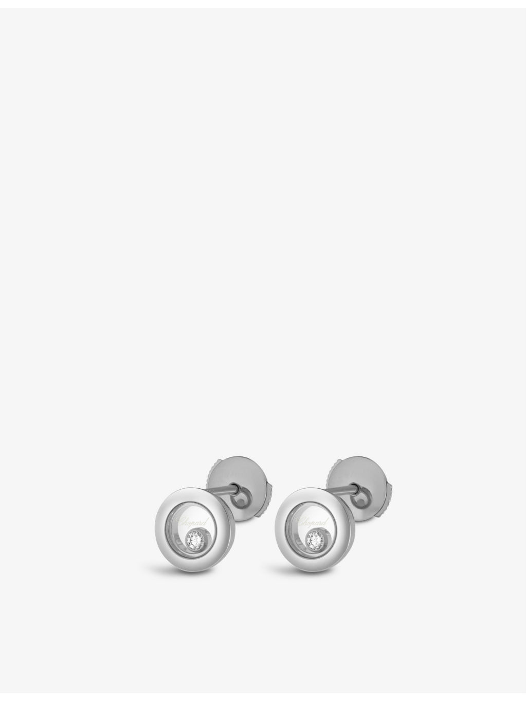 Happy Diamonds 18ct yellow-gold and 0.10ct diamond earrings - 4