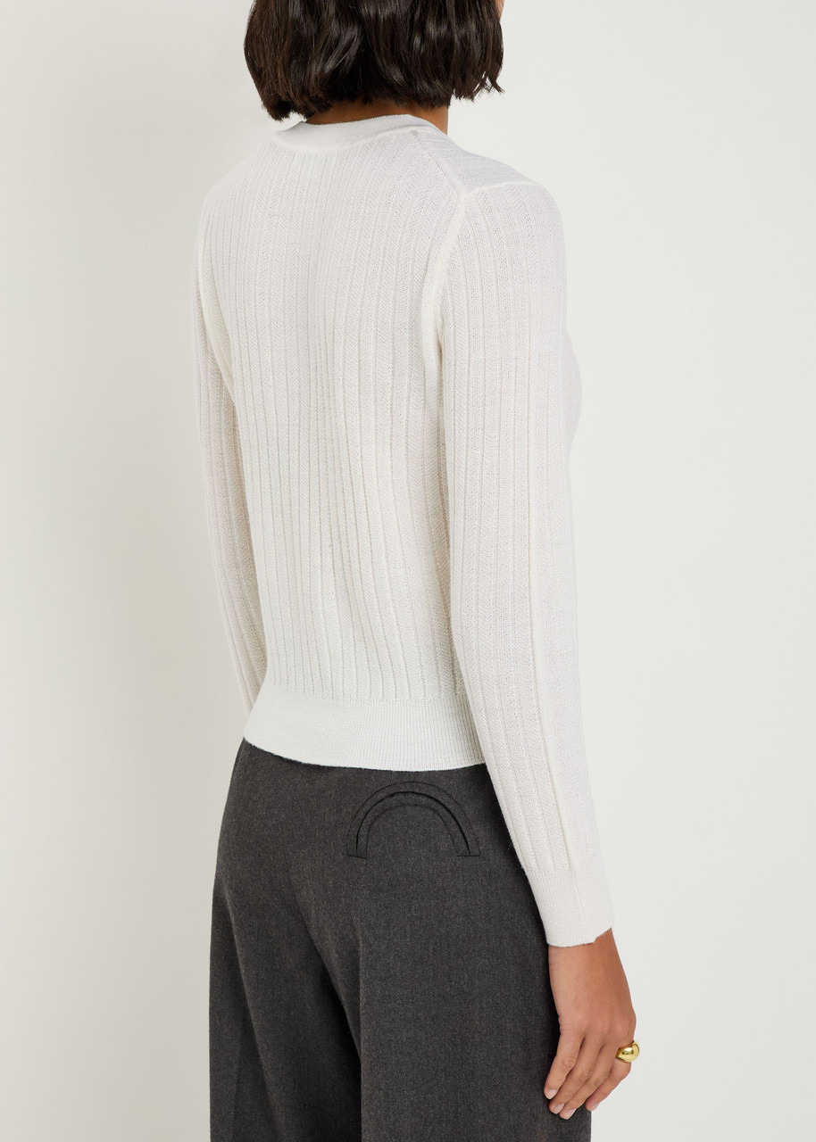 Veronica Beard Cheval Ribbed Wool Jumper - 3