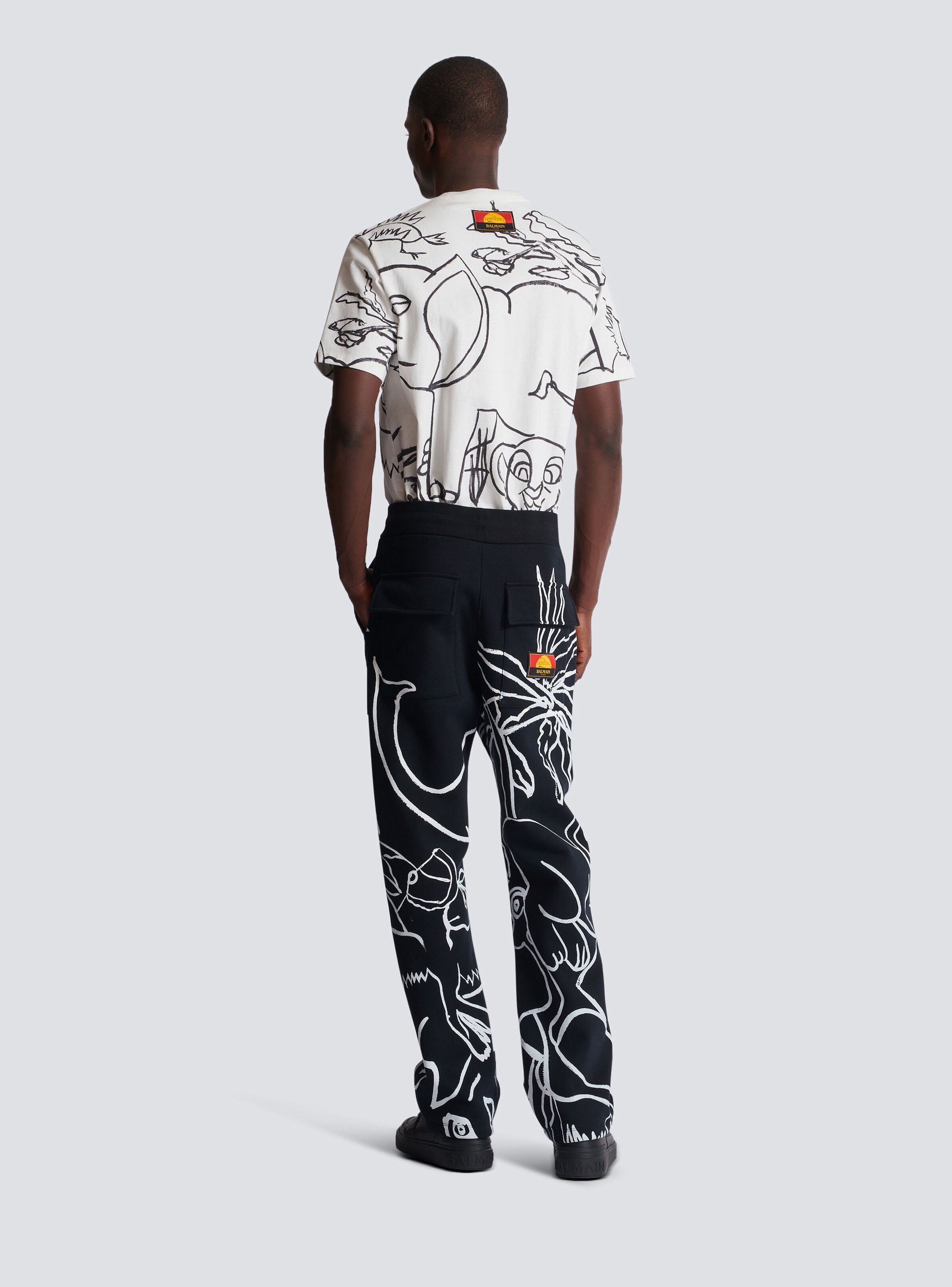 Disney x Balmain: The Lion King - Joggers with Enfant Précoce print - 4