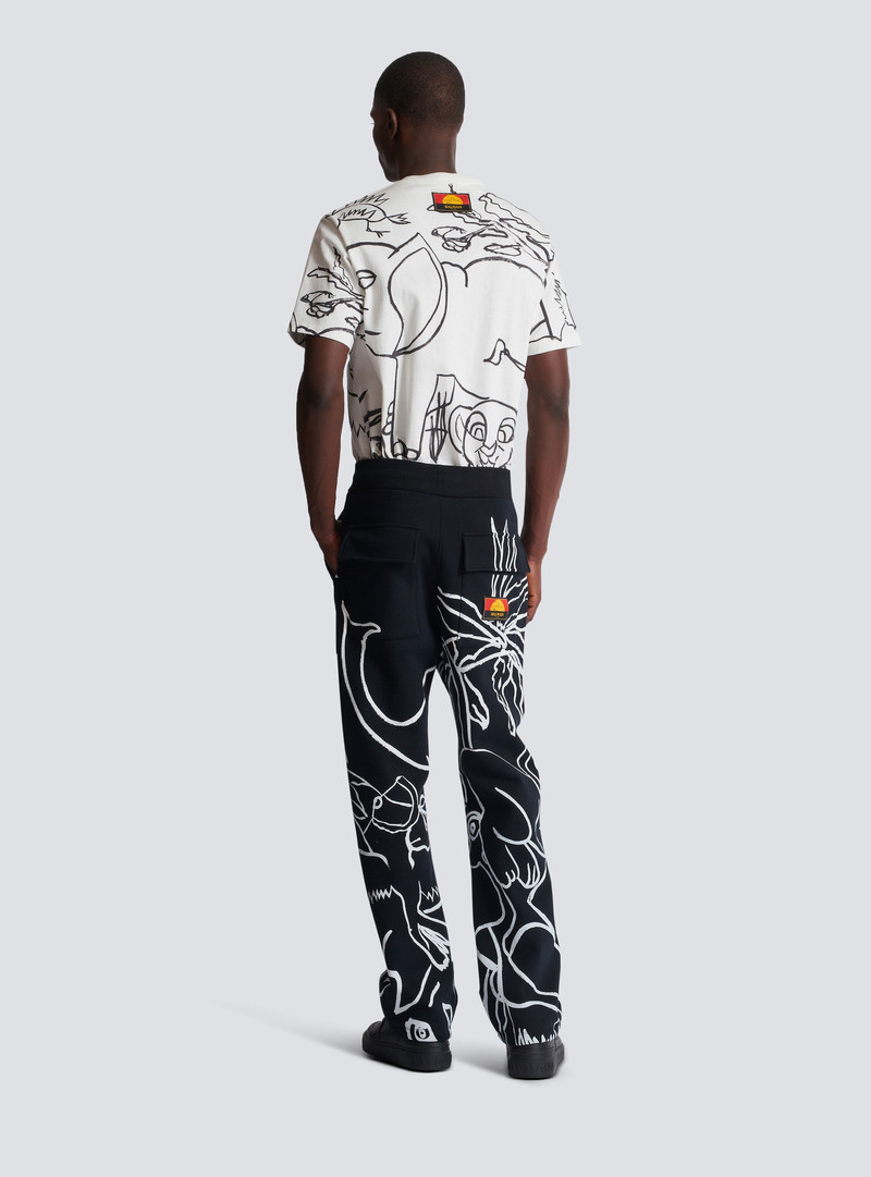 Disney x Balmain: The Lion King - Joggers with Enfant Précoce print 4
