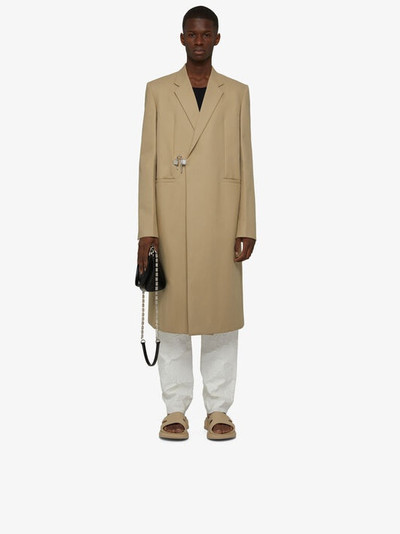 Givenchy COAT IN COTTON GABARDINE WITH PADLOCK outlook