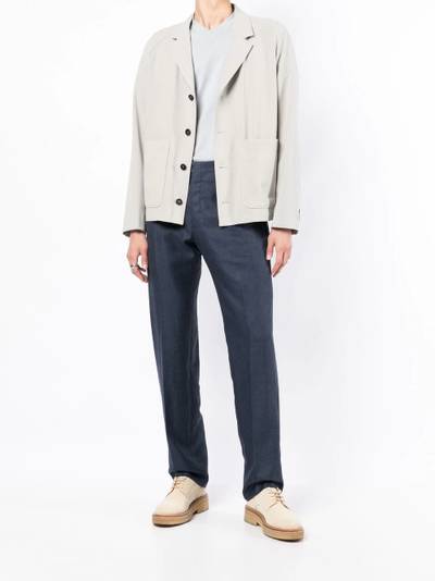 Brioni mid-rise straight leg trousers outlook