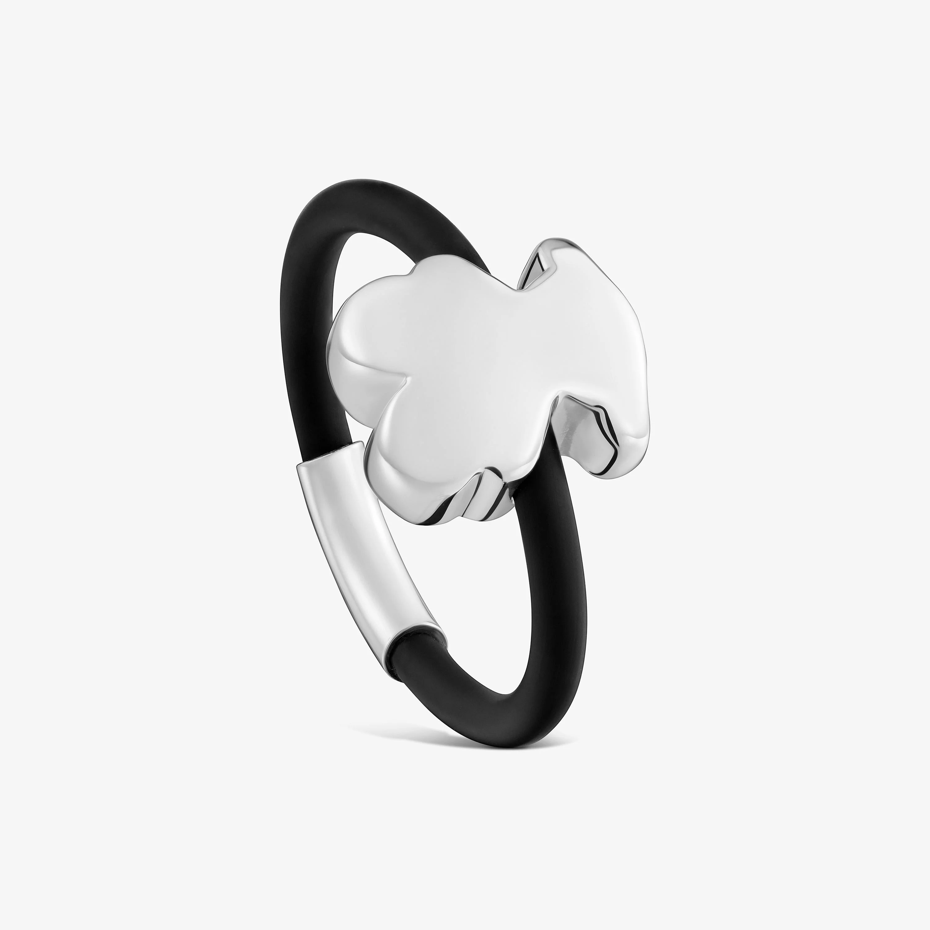 Silver and rubber bear Ring TOUS Bold Motif - 1