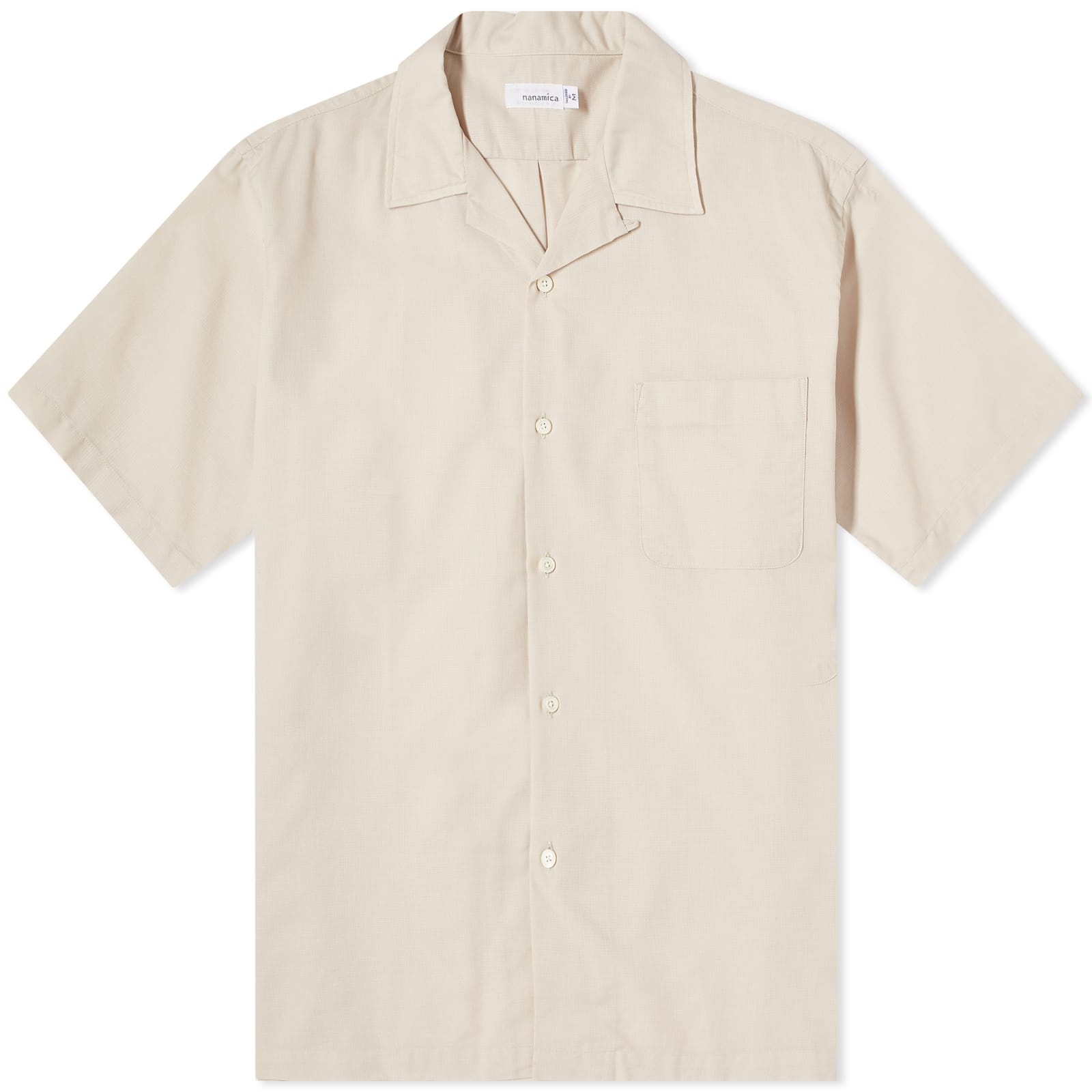 Nanamica Short Sleeve Open Collar Panama Shirt - 1