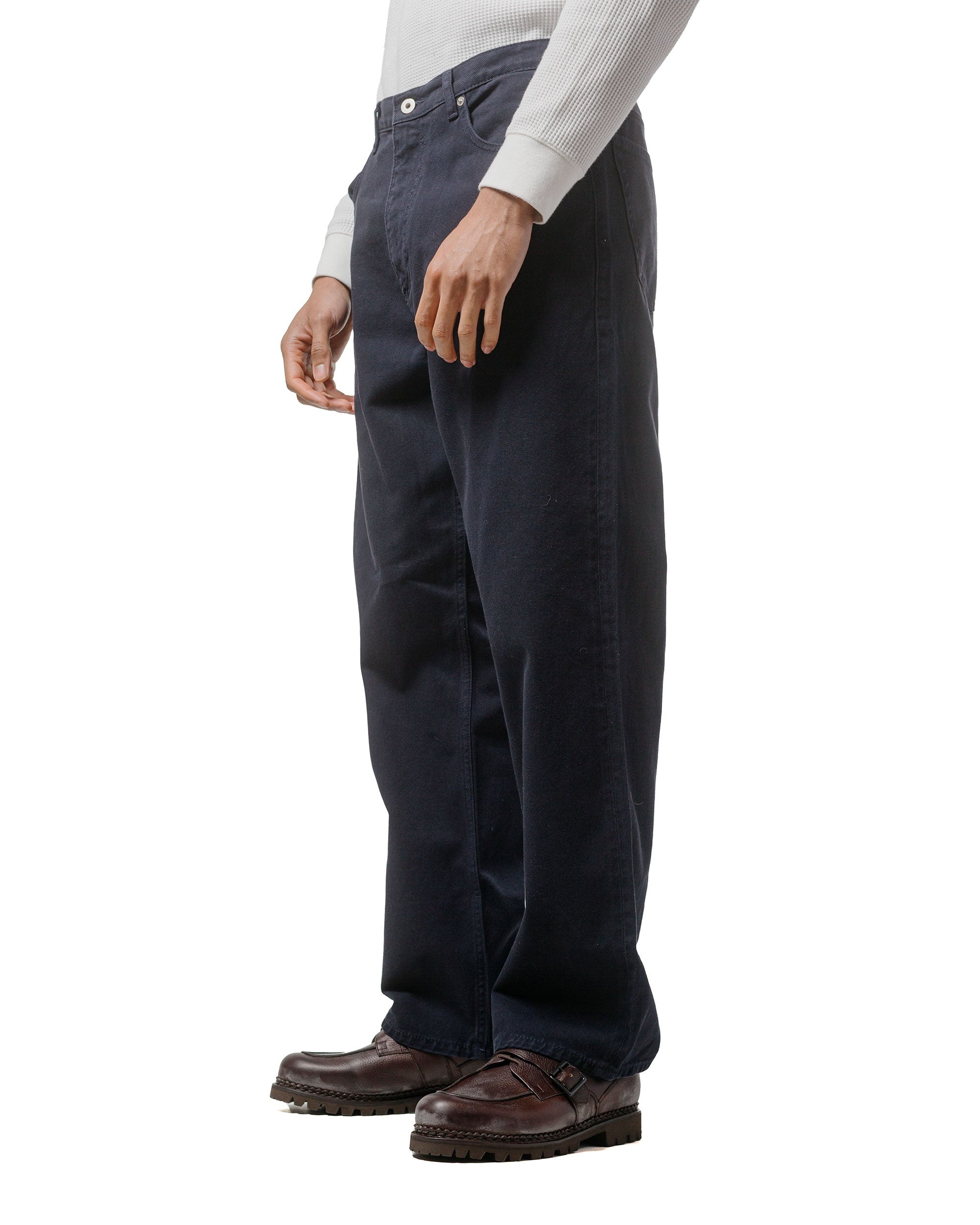 Mogens Relaxed 5 Pocket Heavy Twill Dark Navy - 2