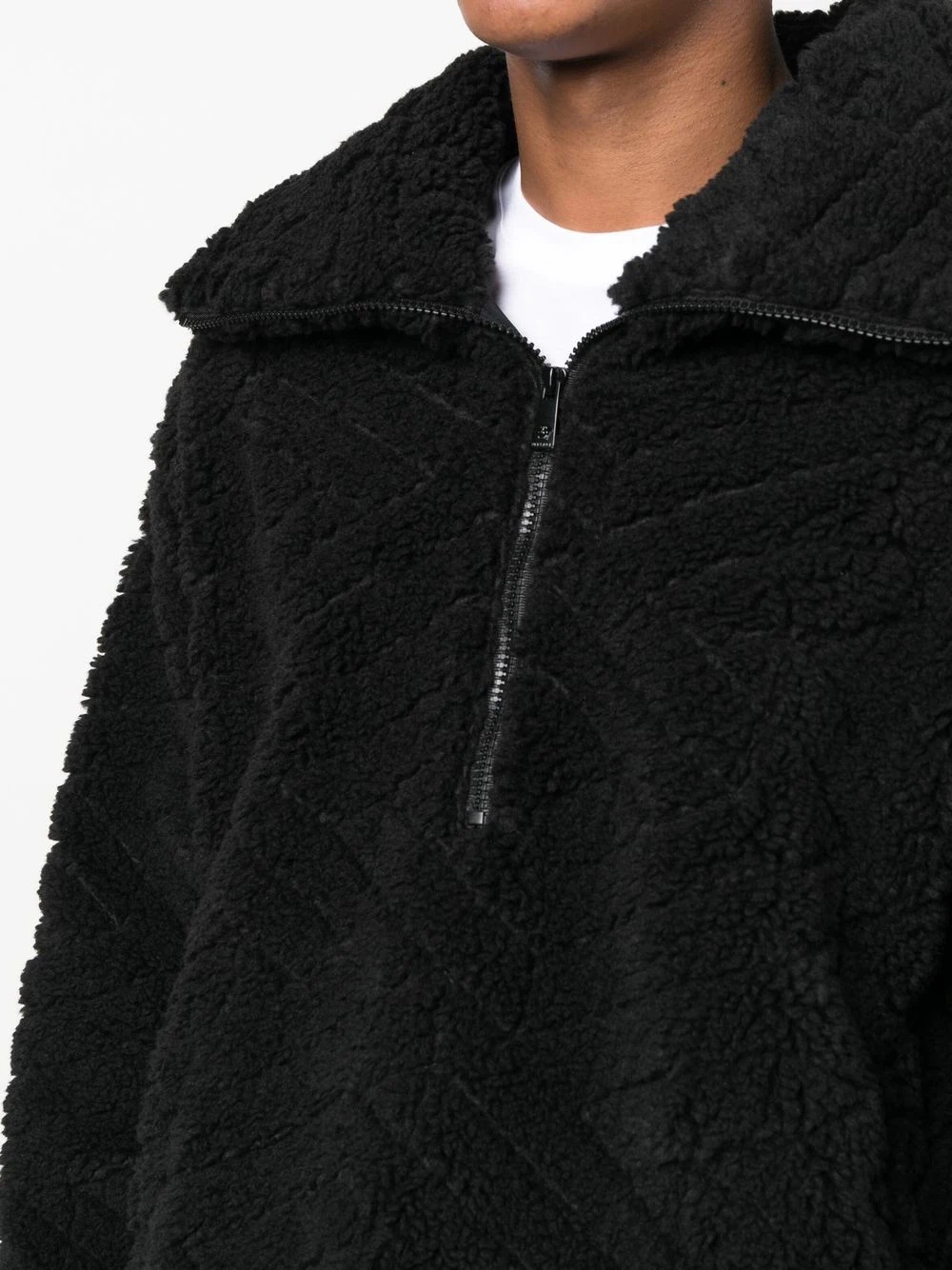 textured pullover jacket - 5