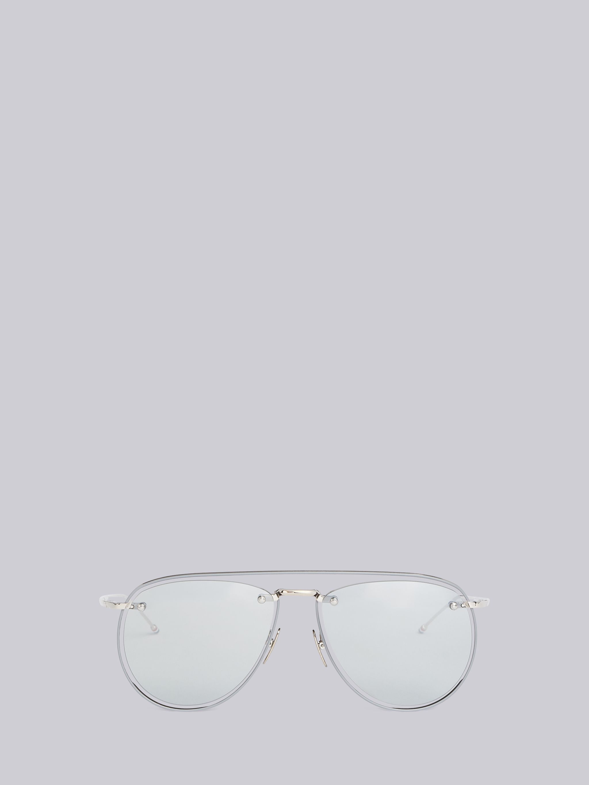 TB113 - Silver Aviator Sunglasses - 1