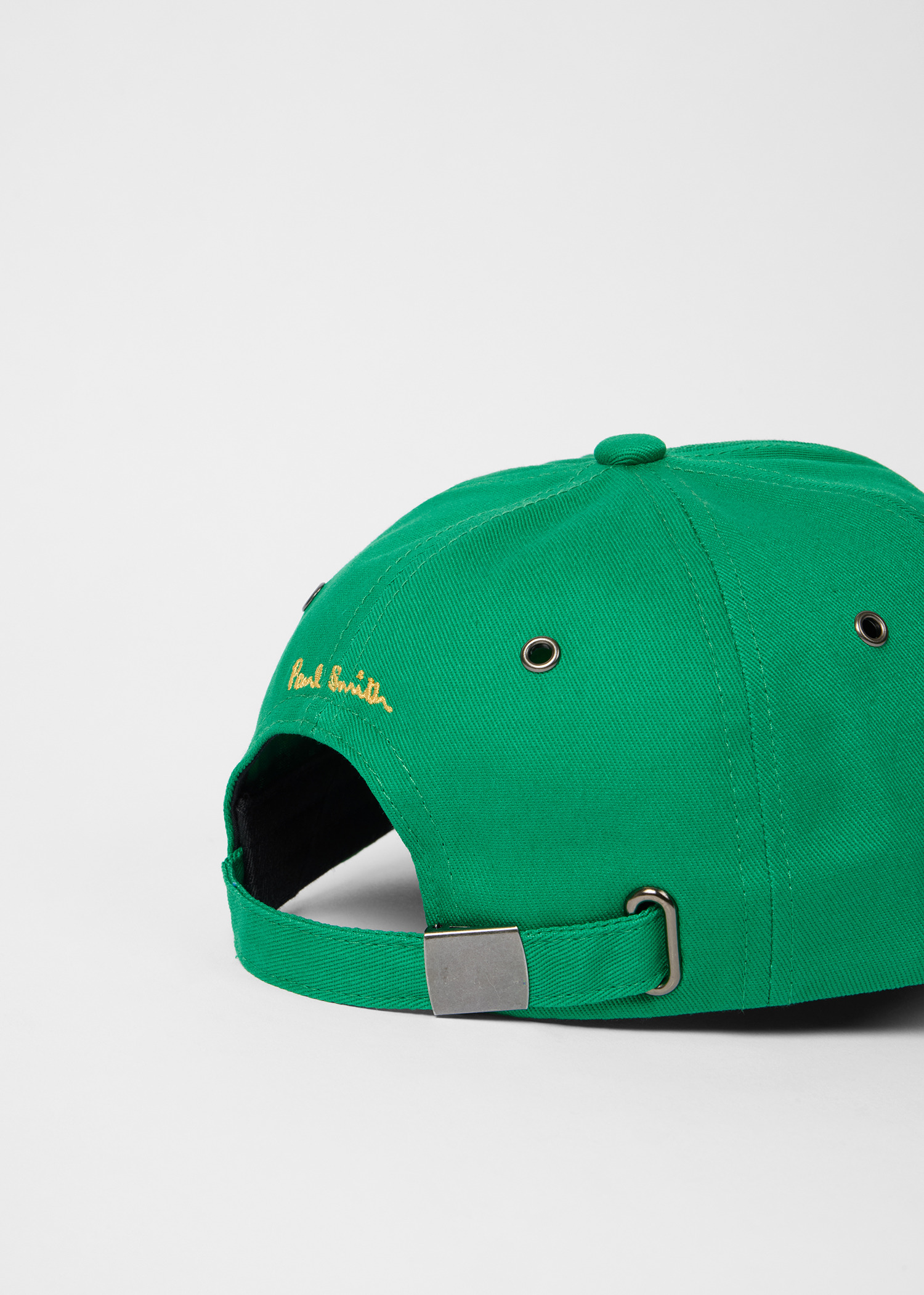 Green Cotton-Twill Quote Cap - 4
