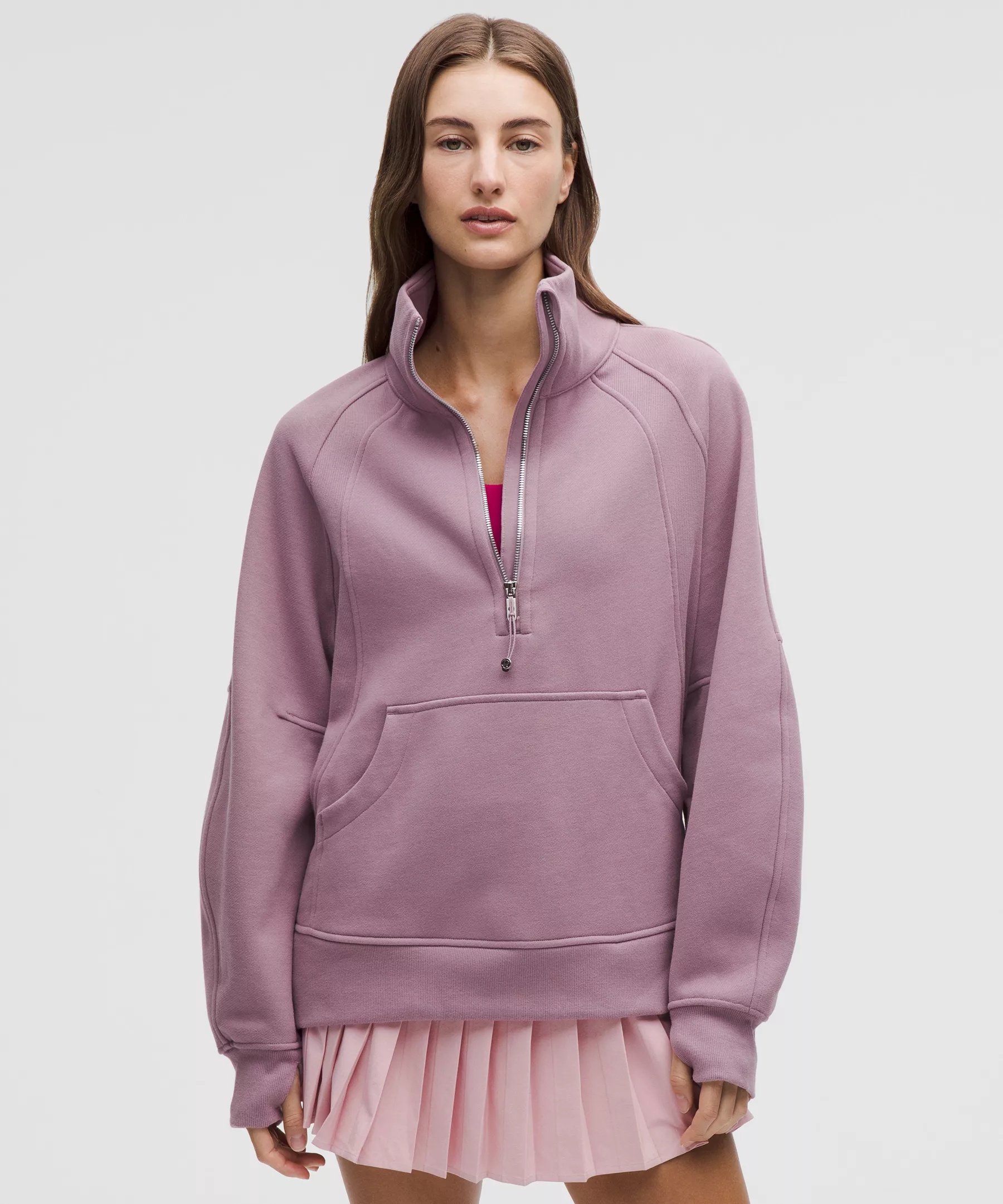 Scuba Oversized Funnel-Neck Half Zip *Long - 1